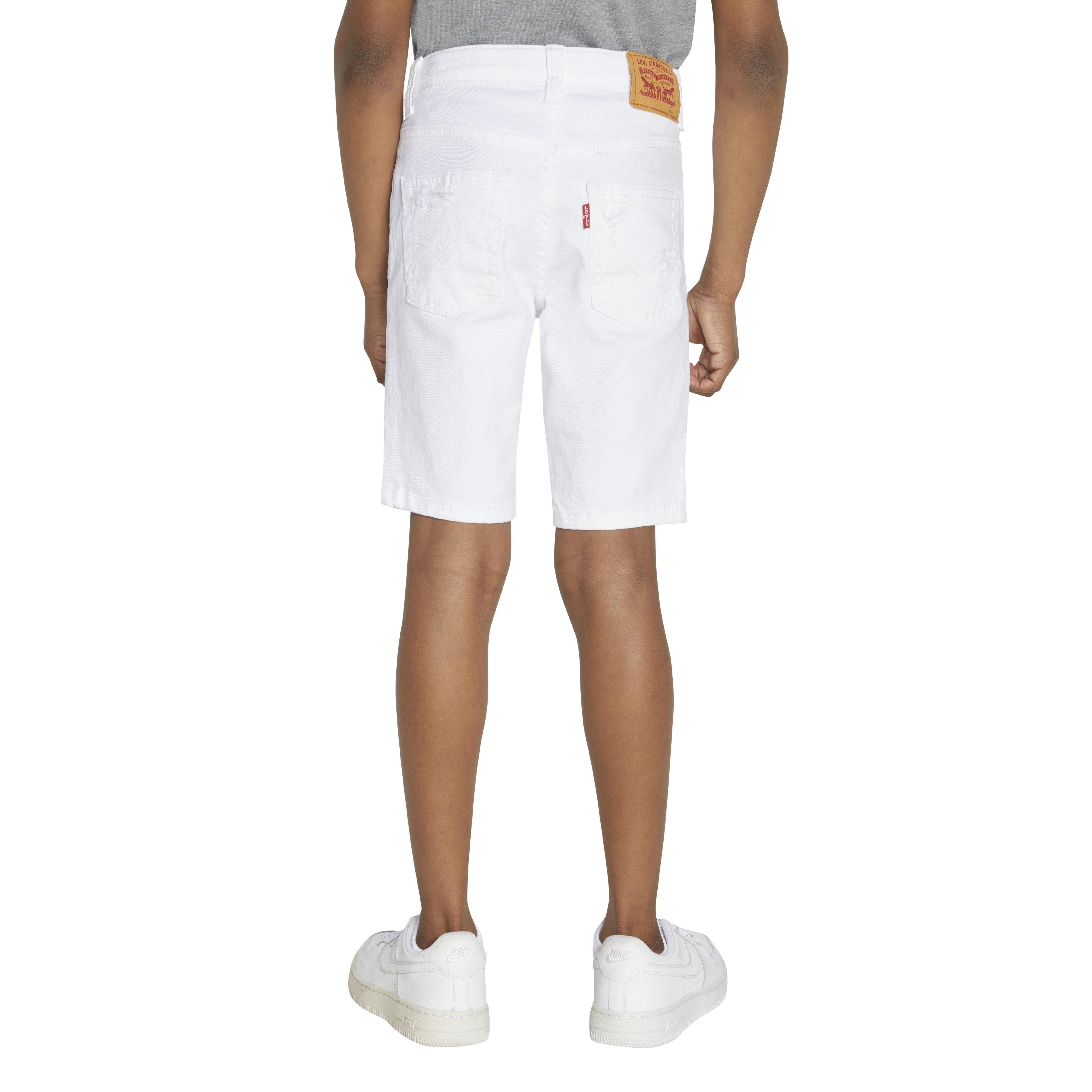 Levi's 511 Slim Fit Little Boys' White Wash Denim Shorts