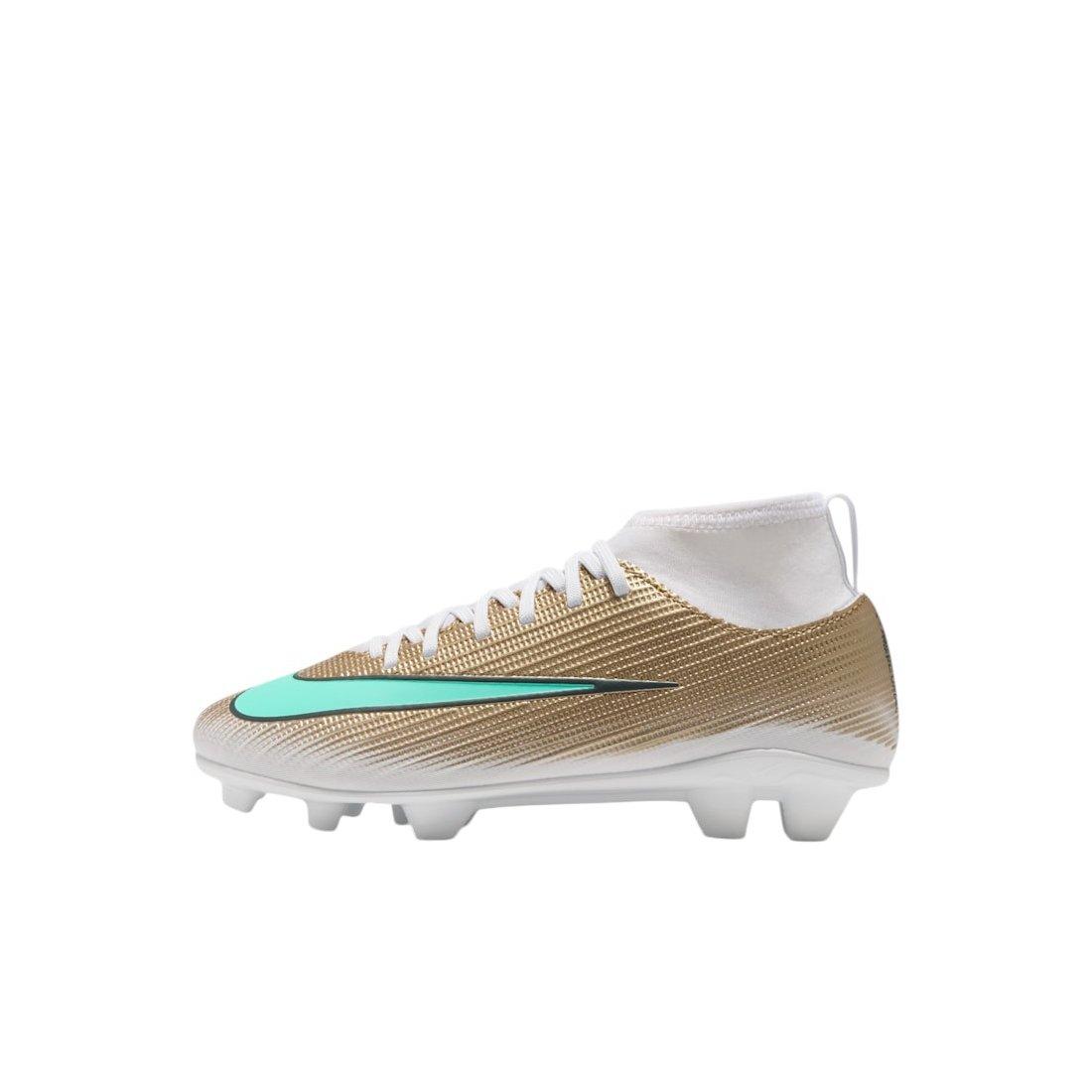 Nike Mercurial Superfly 11 Club MG "Metallic Gold/Green Glow" Preschool Kids' Soccer Cleat - GOLD/GREEN