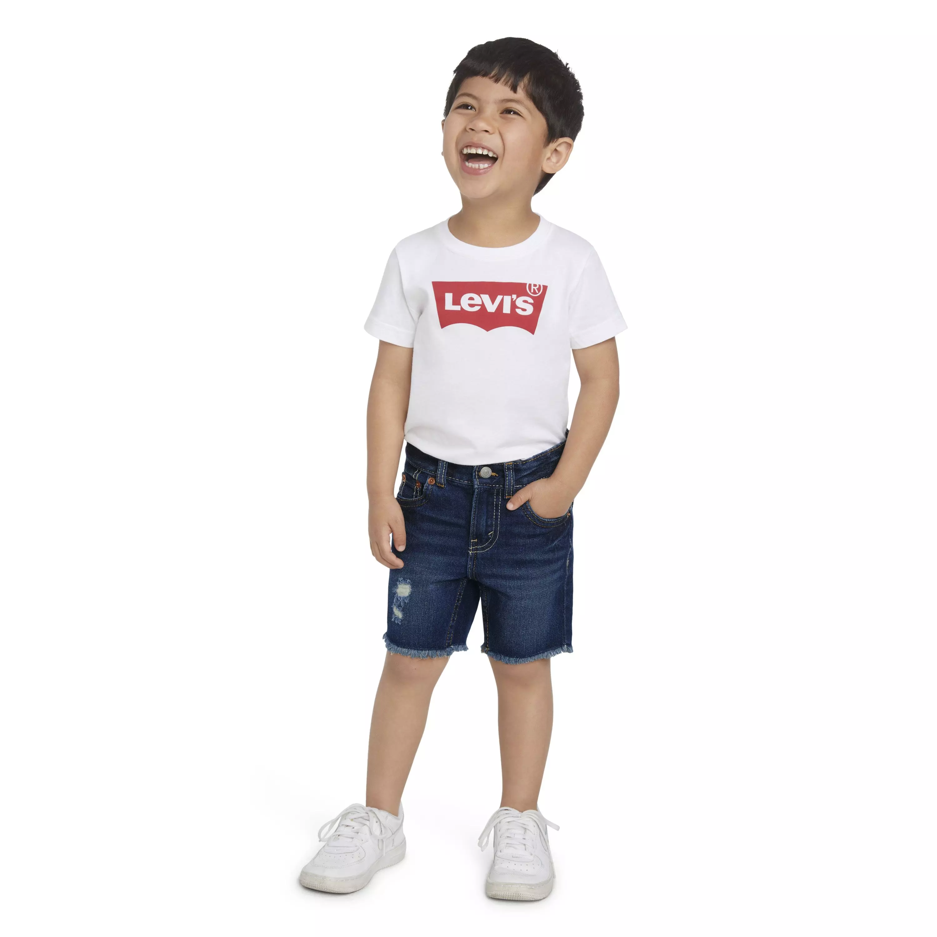 Levi's Toddler Boys' 511 Slim Fit Wash Denim Shorts - Dark Blue - AS SHOWN