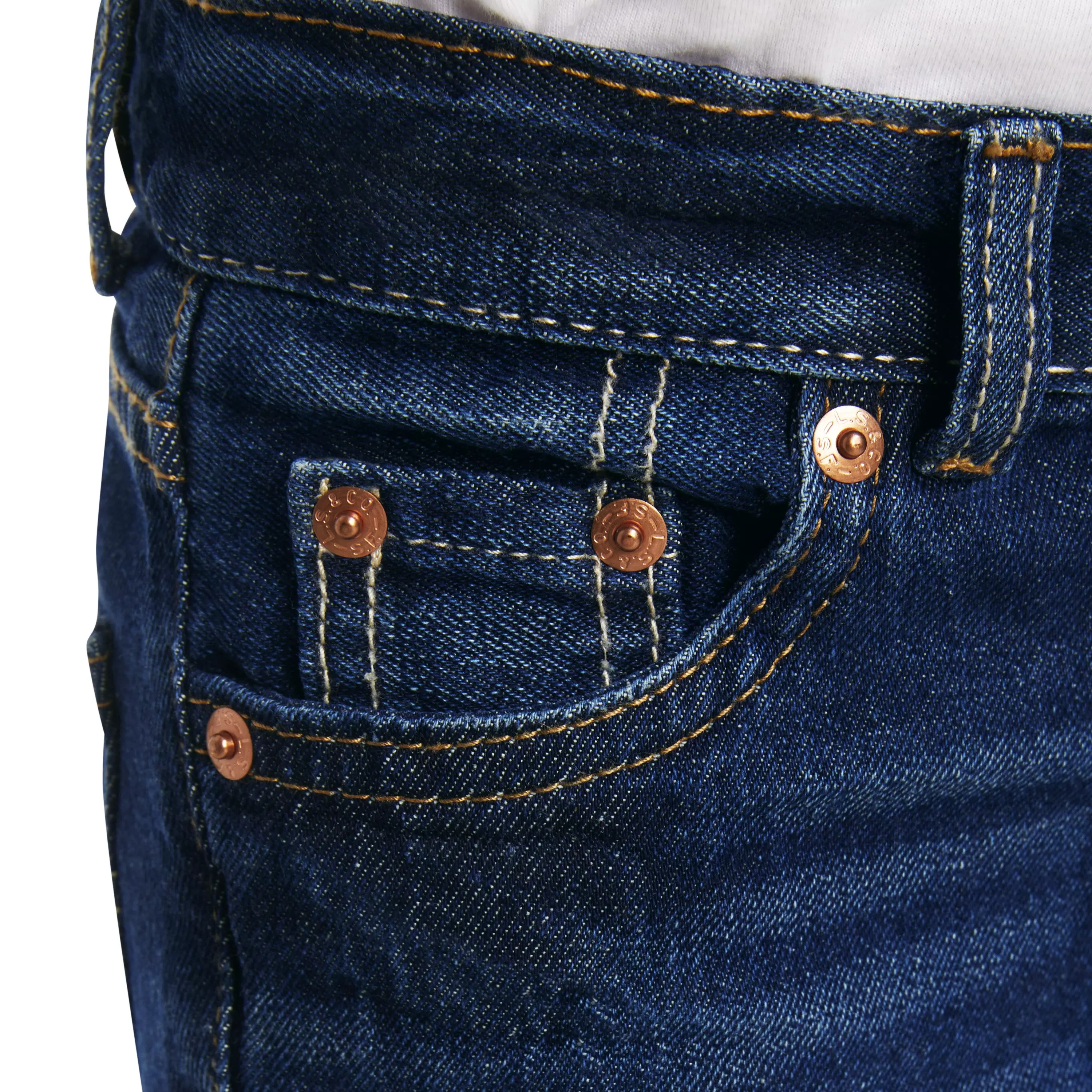 Levi's Toddler Boys' 511 Slim Fit Dark Blue Wash Denim Shorts - AS SHOWN