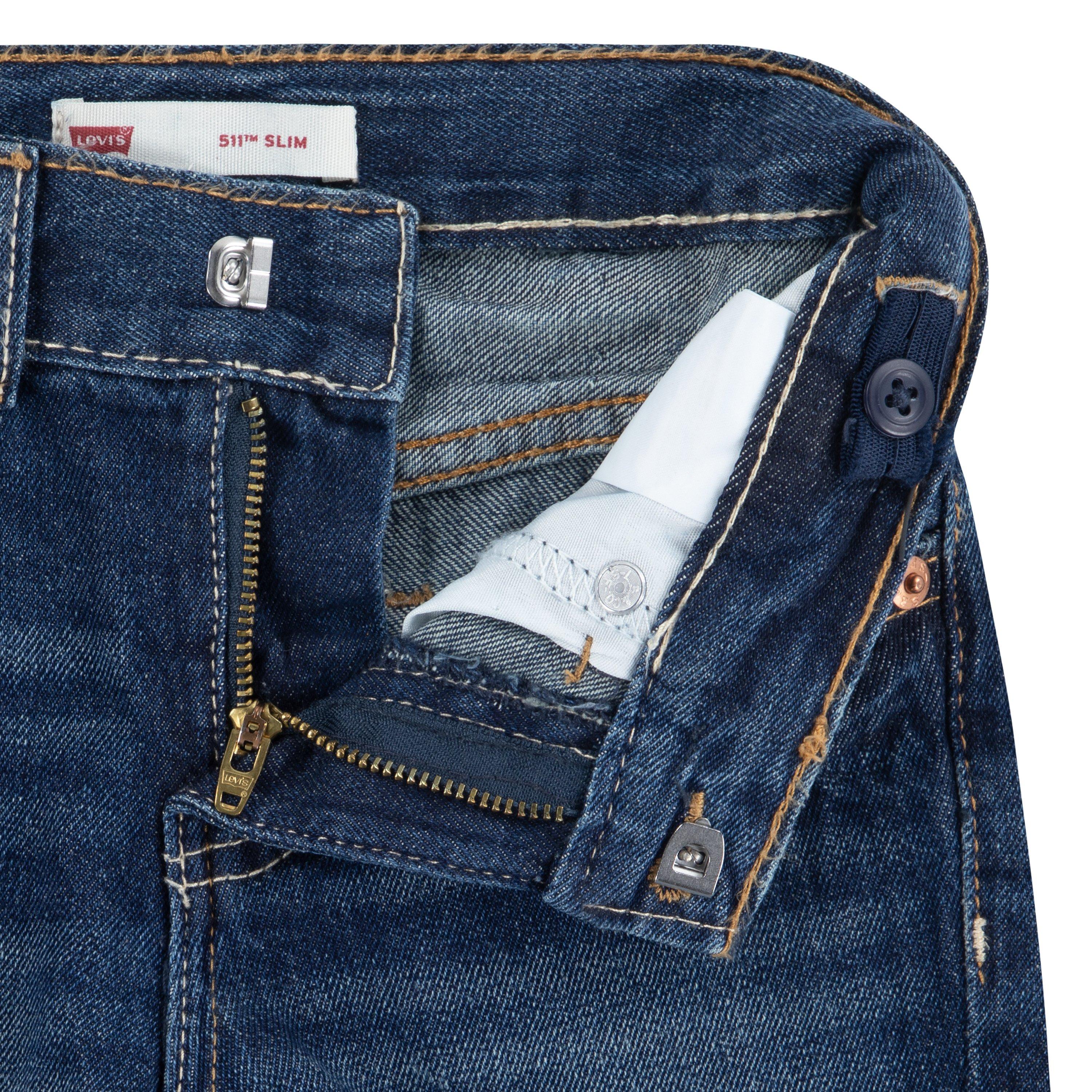 Levi's Toddler Boys' 511 Slim Fit Wash Denim Shorts - Dark Blue - AS SHOWN Thumbnail View 7