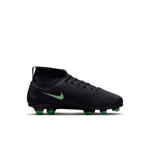 Nike Mercurial Superfly 11 Club MG "Black/Black/Illusion Green" Preschool Kids' Soccer Cleat - BLACK/BLACK/GREEN