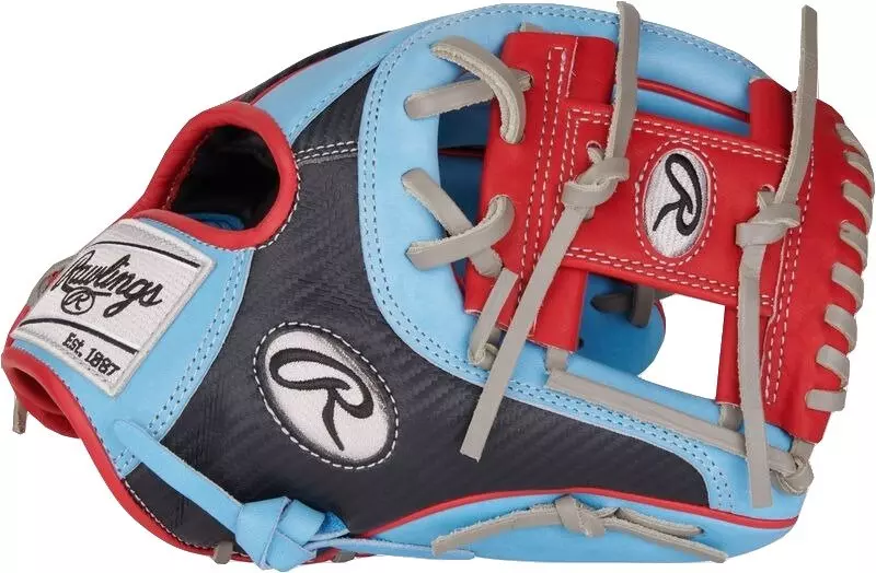 Rawlings Heart of the Hide 11.5" Hyper Shell Infield Baseball Glove RHT - COLUMBIA BLUE