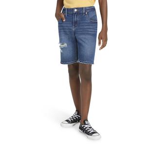 Levi's Big Boys' 511 Slim Fit Dark Blue Wash Denim Shorts