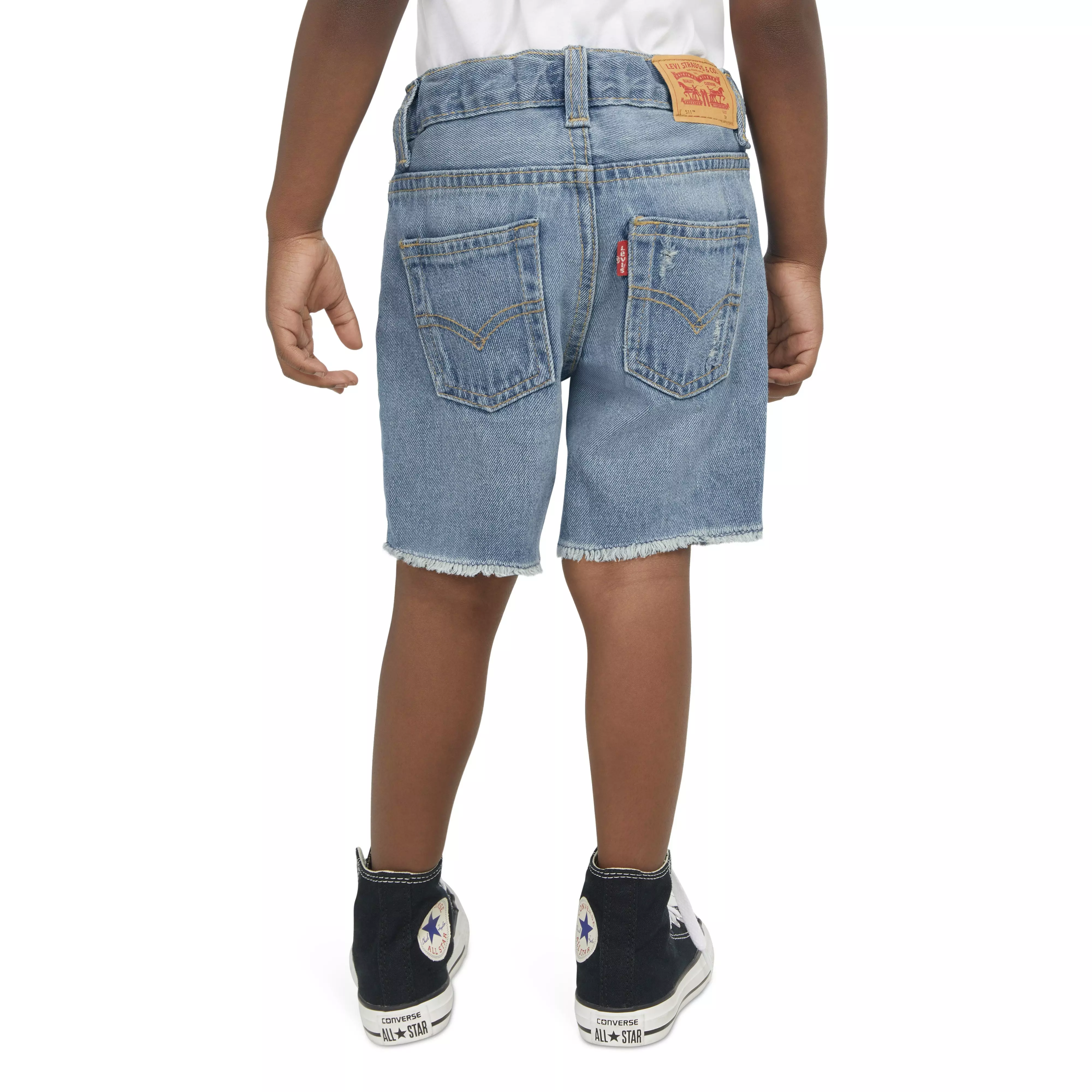 Levi's Toddler Boys' 511 Slim Fit Light Wash Denim Shorts - AS SHOWN