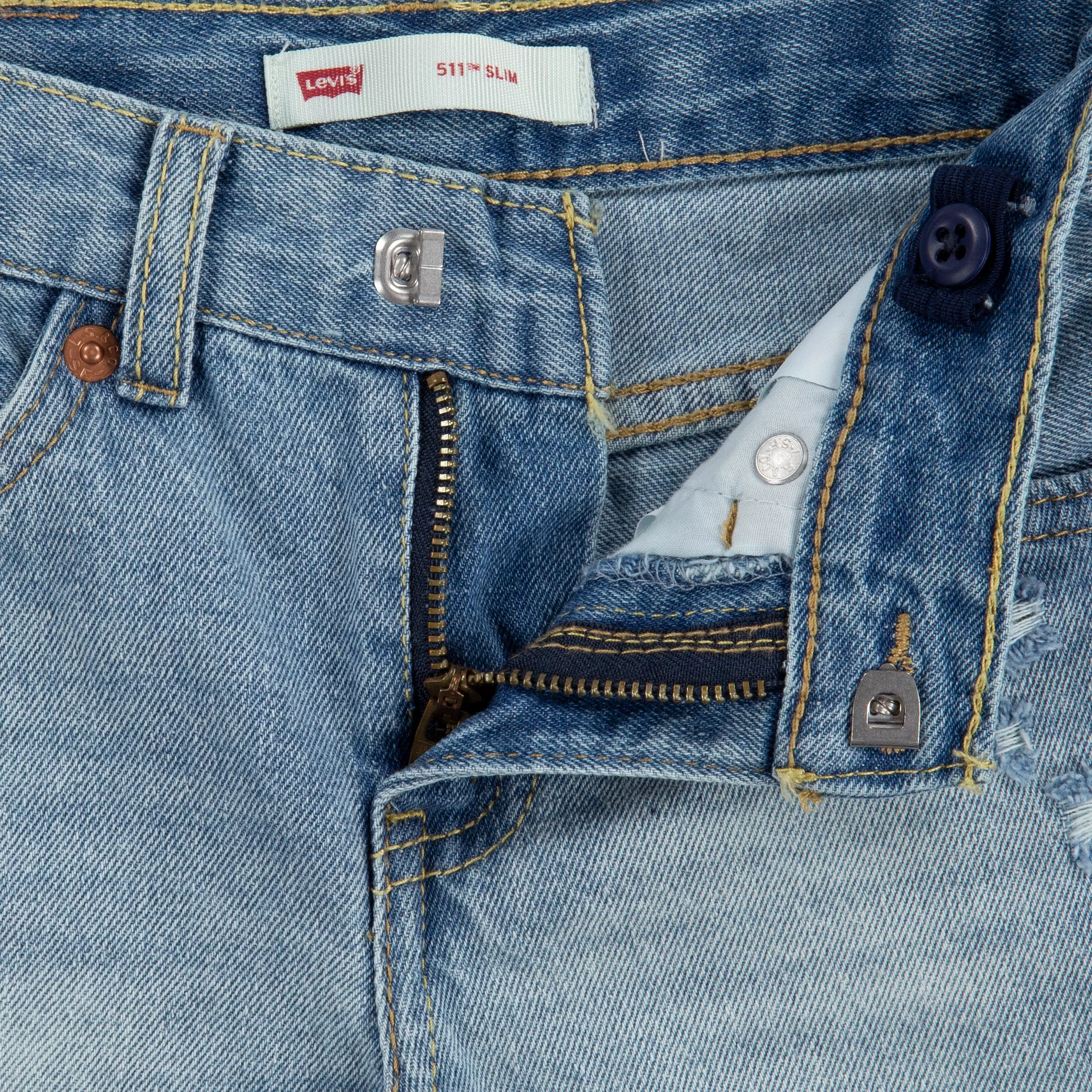 Levi's Toddler Boys' 511 Slim Fit Light Wash Denim Shorts - AS SHOWN