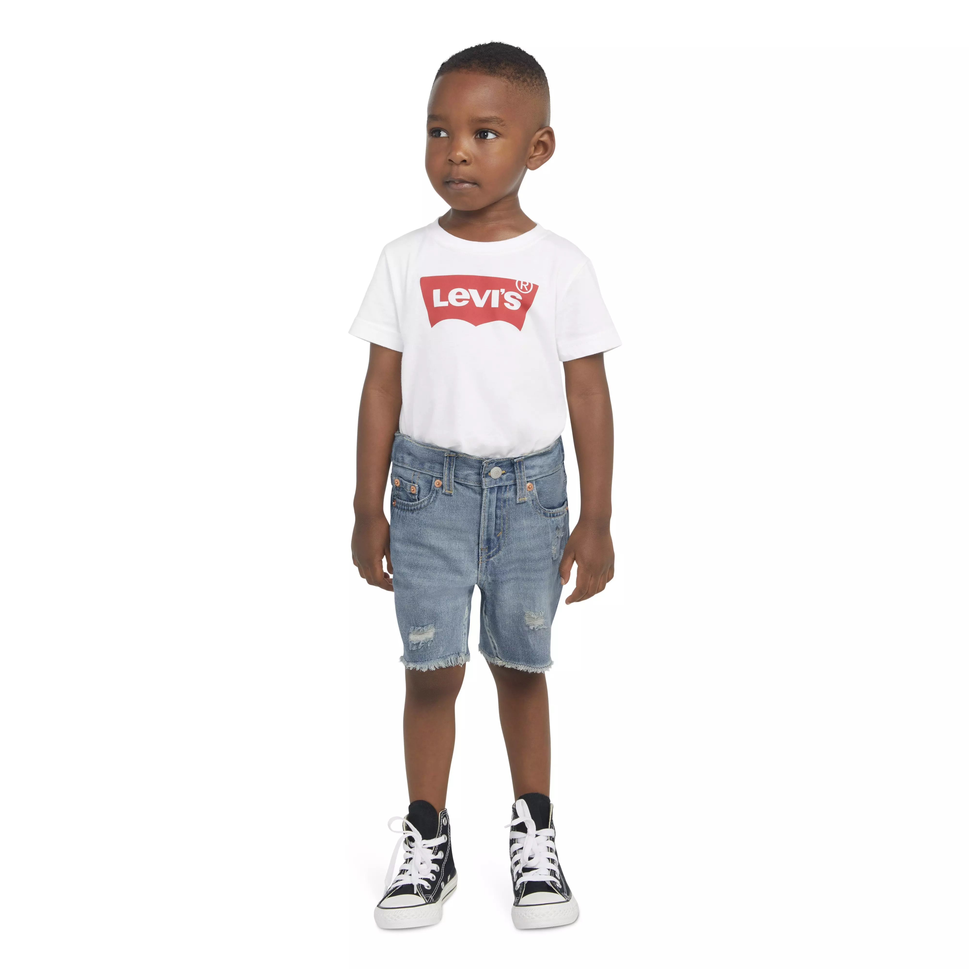 Levi's Toddler Boys' 511 Slim Fit Light Wash Denim Shorts - AS SHOWN