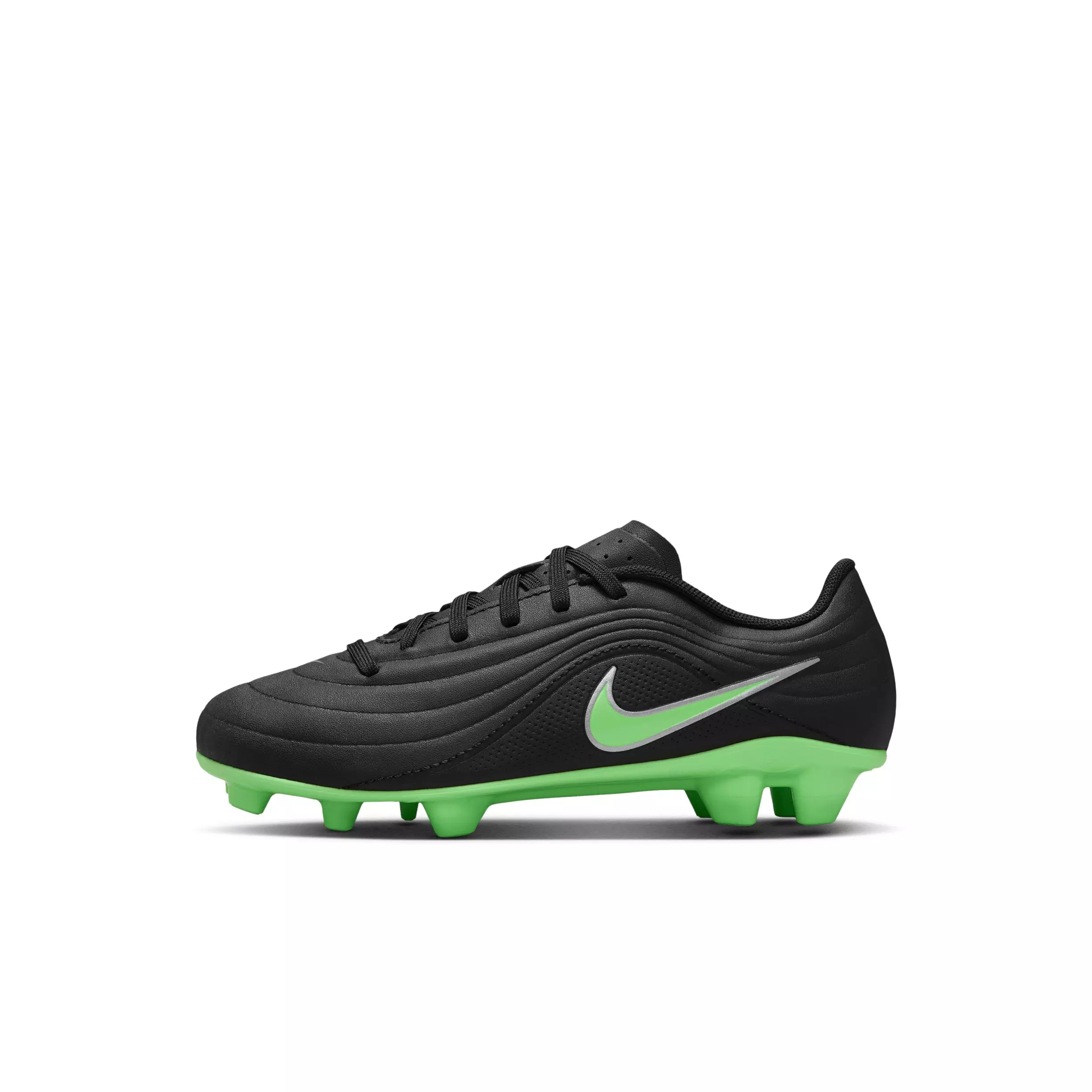 Nike Tiempo Maestro Club MG  "Black/Black/Illusion Green" Preschool Kids' Soccer Cleat - BLACK/BLACK/GREEN