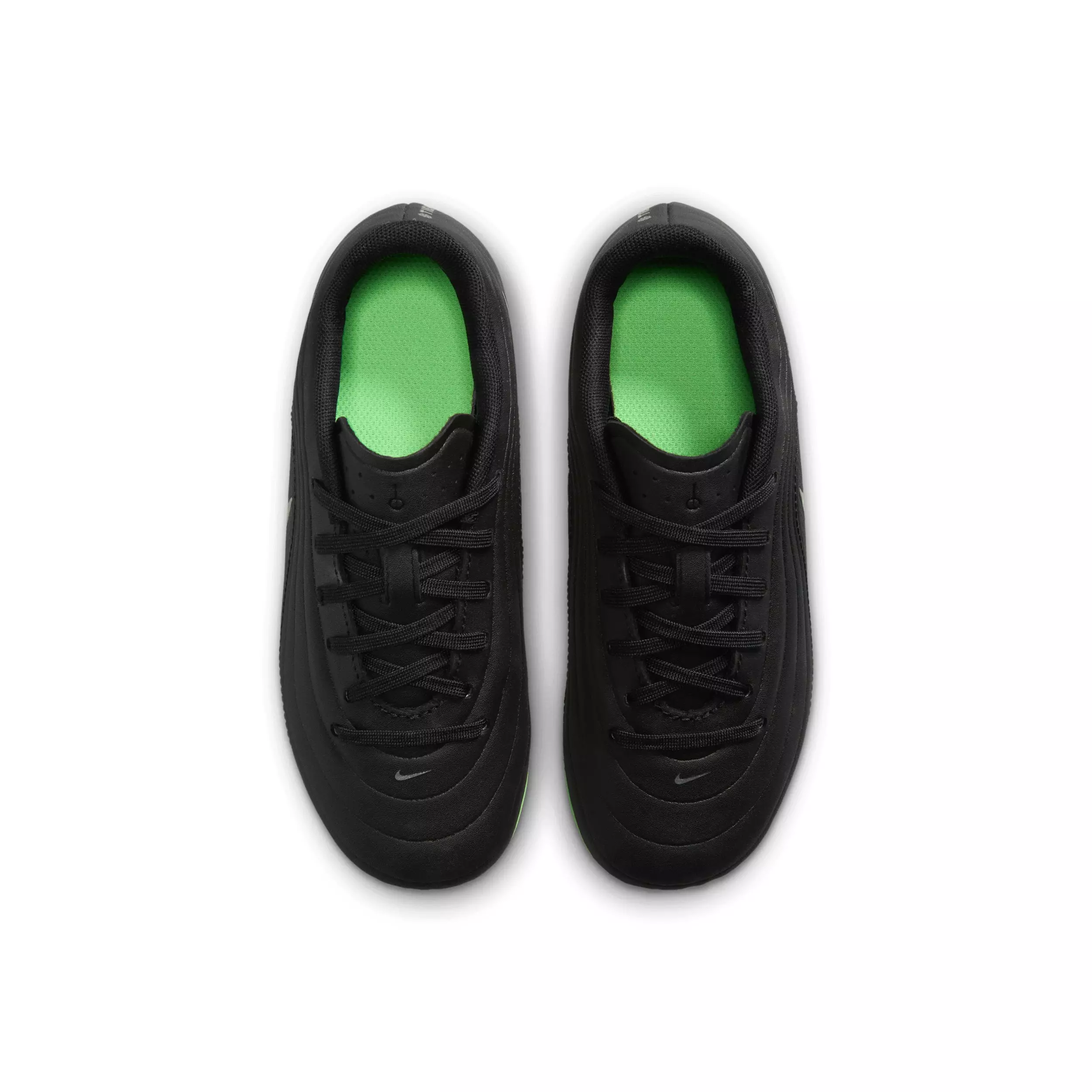 Nike Tiempo Maestro Club MG  "Black/Black/Illusion Green" Preschool Kids' Soccer Cleat - BLACK/BLACK/GREEN