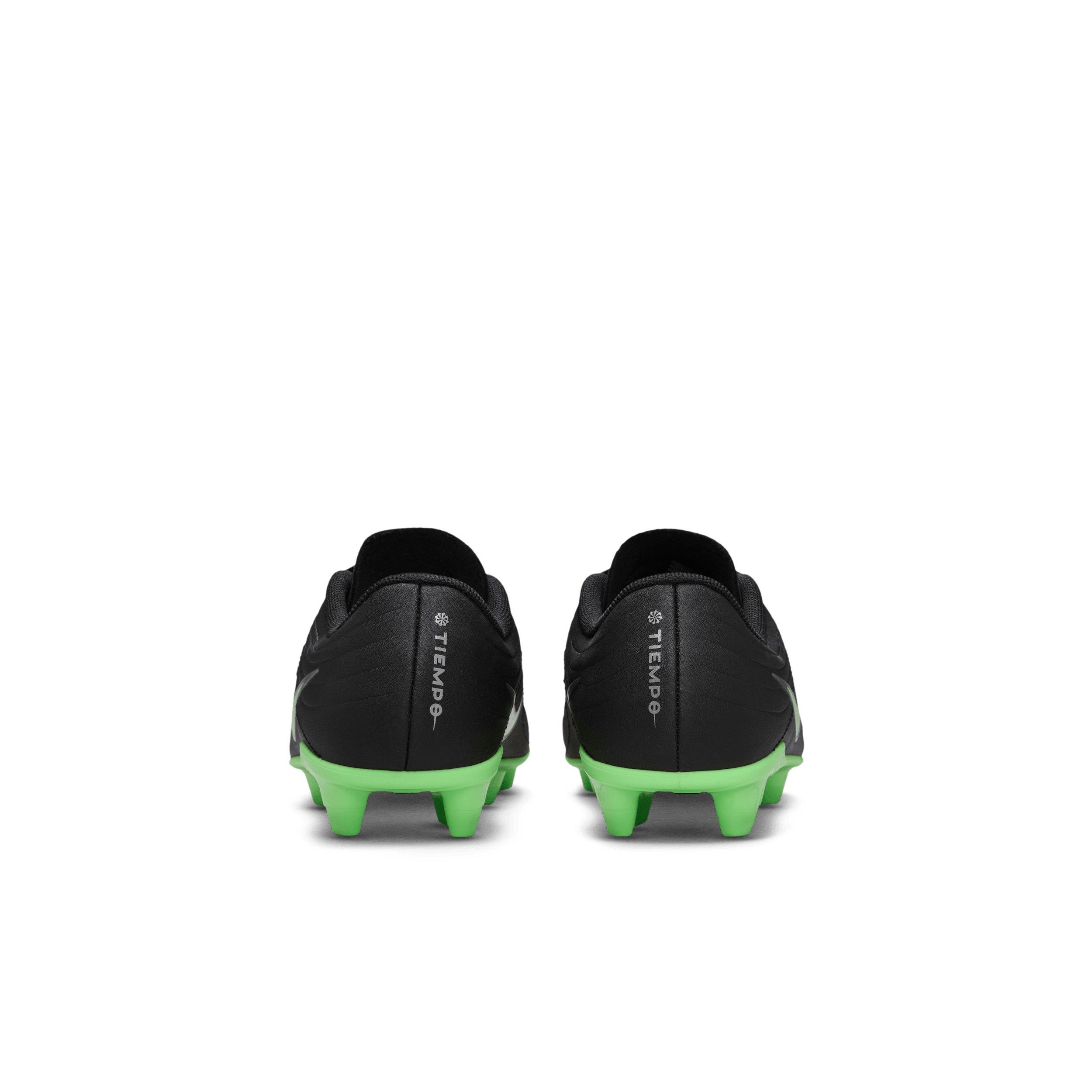 Nike Tiempo Maestro Club MG  "Black/Black/Illusion Green" Preschool Kids' Soccer Cleat - BLACK/BLACK/GREEN Thumbnail View 5
