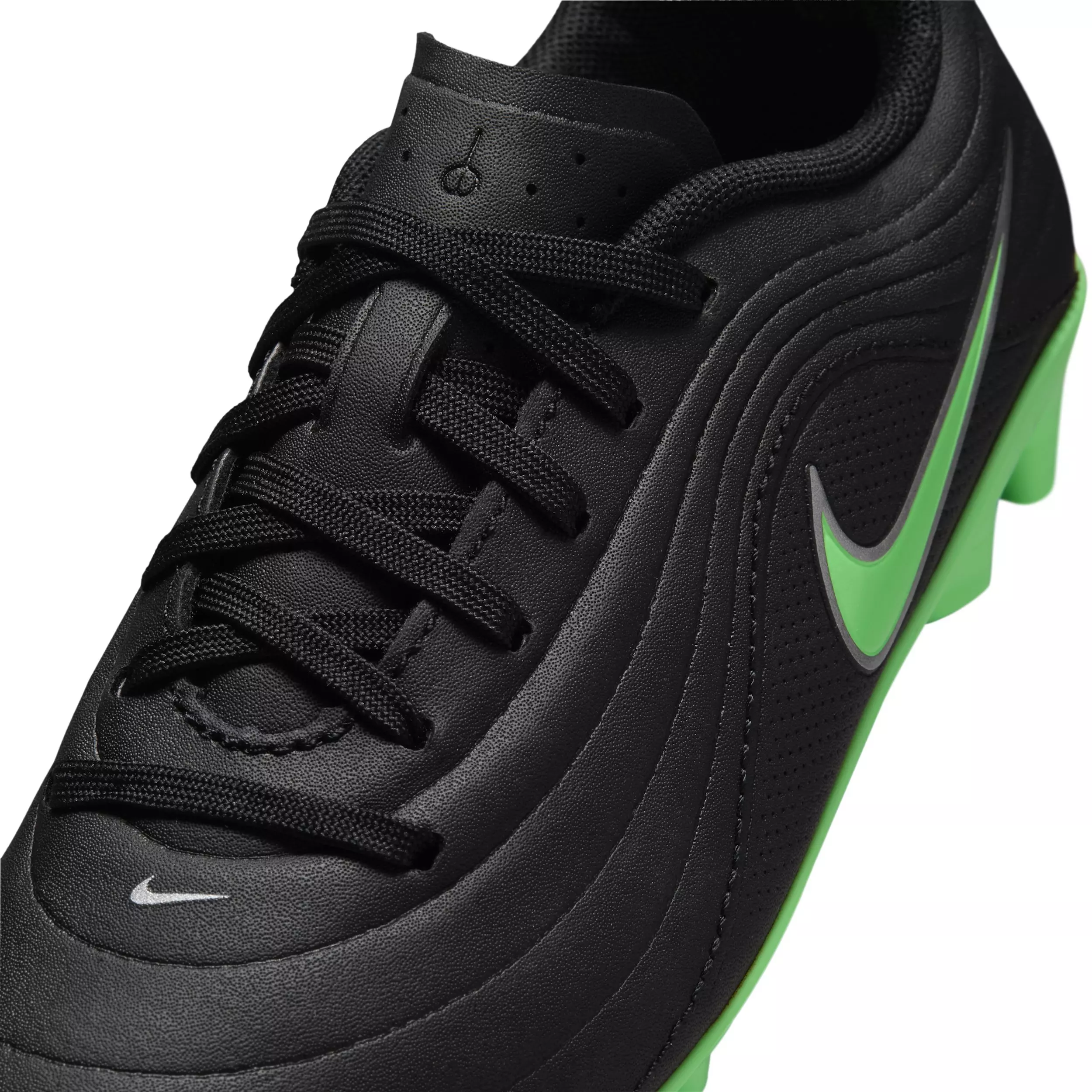 Nike Tiempo Maestro Club MG  "Black/Black/Illusion Green" Preschool Kids' Soccer Cleat - BLACK/BLACK/GREEN