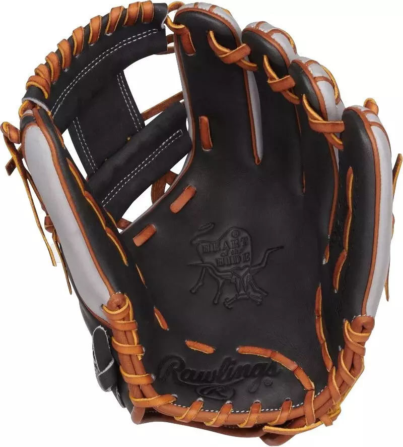 Rawlings Heart of the Hide 11.5" ContoUR Fit Infield Baseball Glove RHT - BLACK
