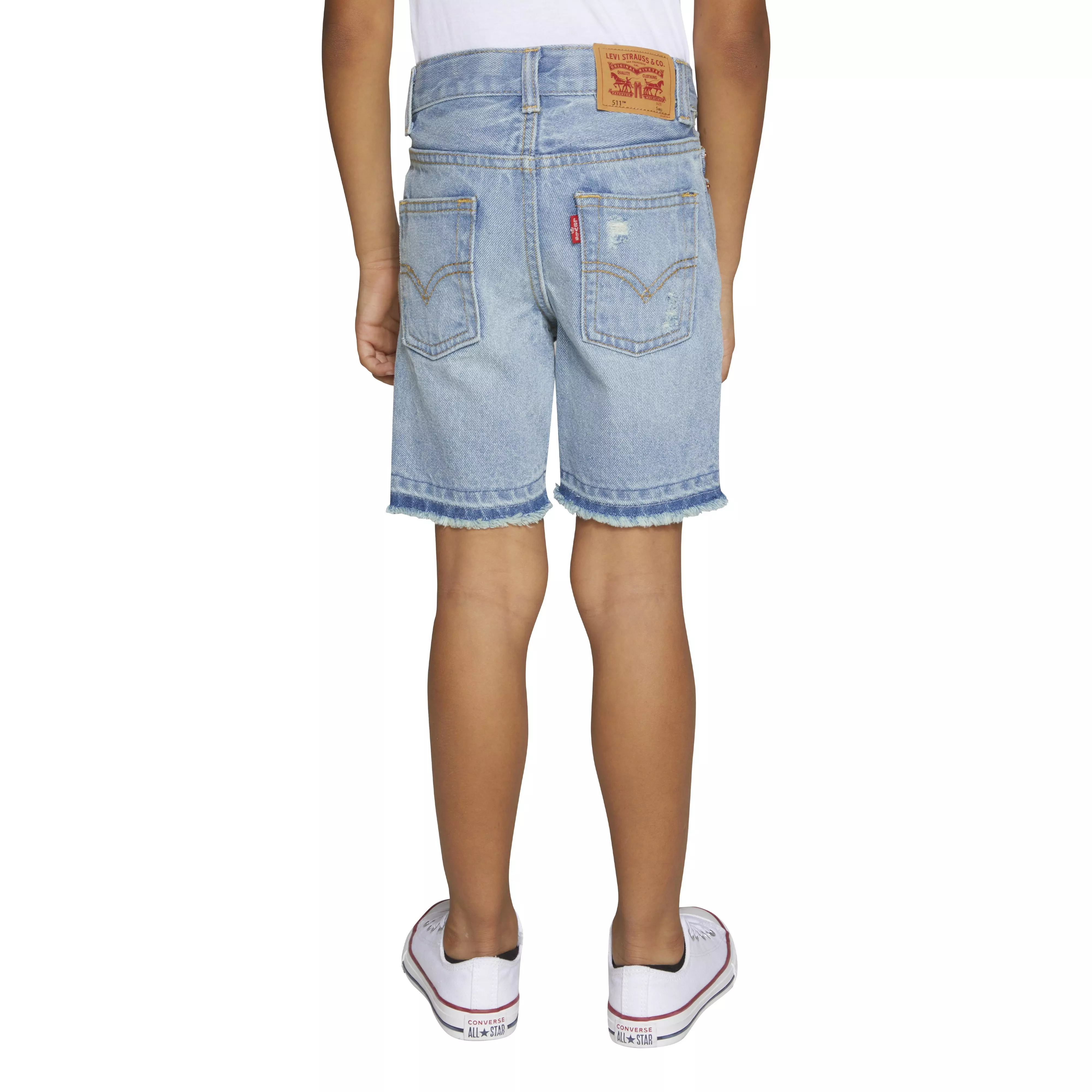 Levi's Little Boys' 511 Slim Fit Light Denim Shorts - AS SHOWN