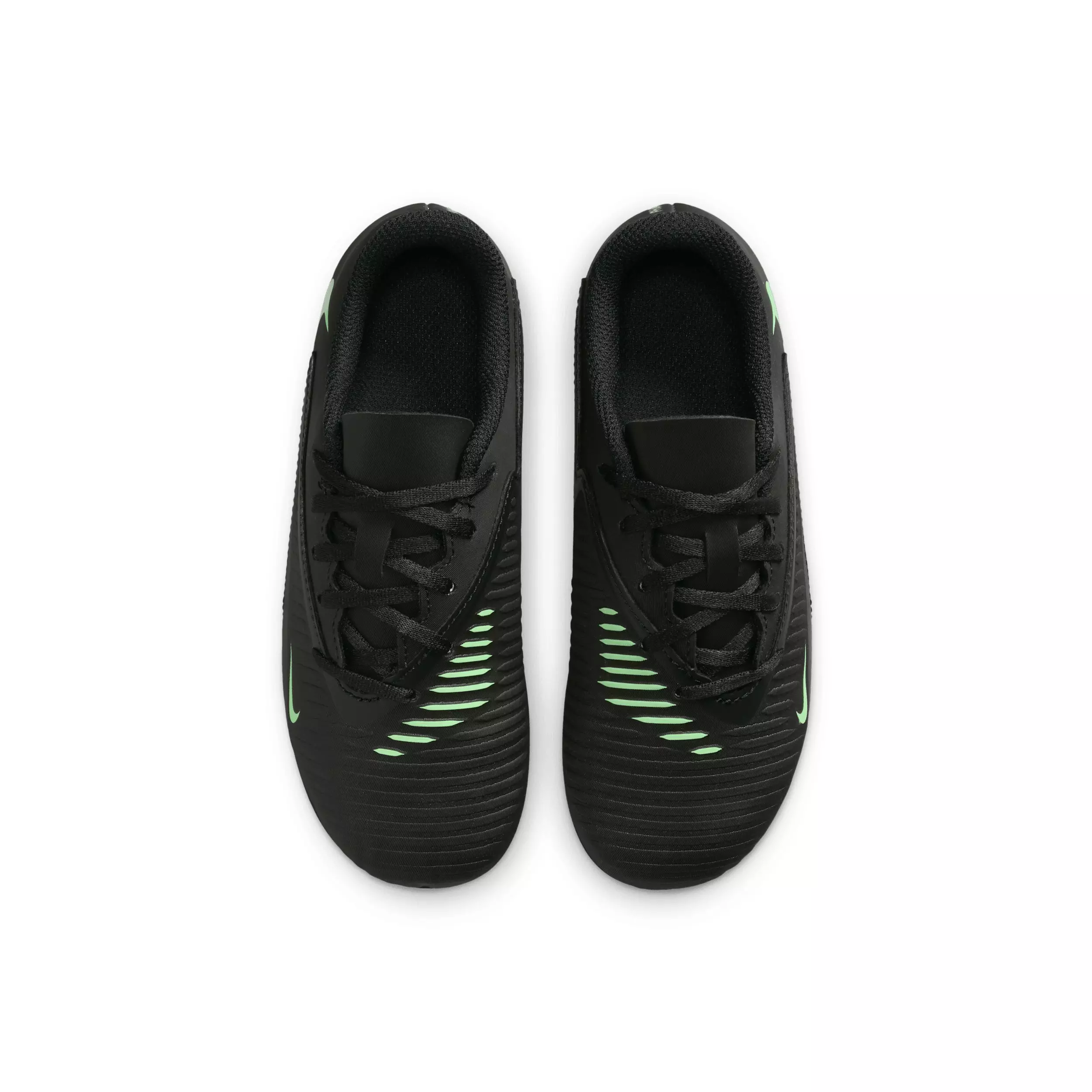 Nike Phantom 6 Low Club MG "Black/Black/Illusion Green" Preschool Kids' Soccer Cleat - BLACK/BLACK/GREEN