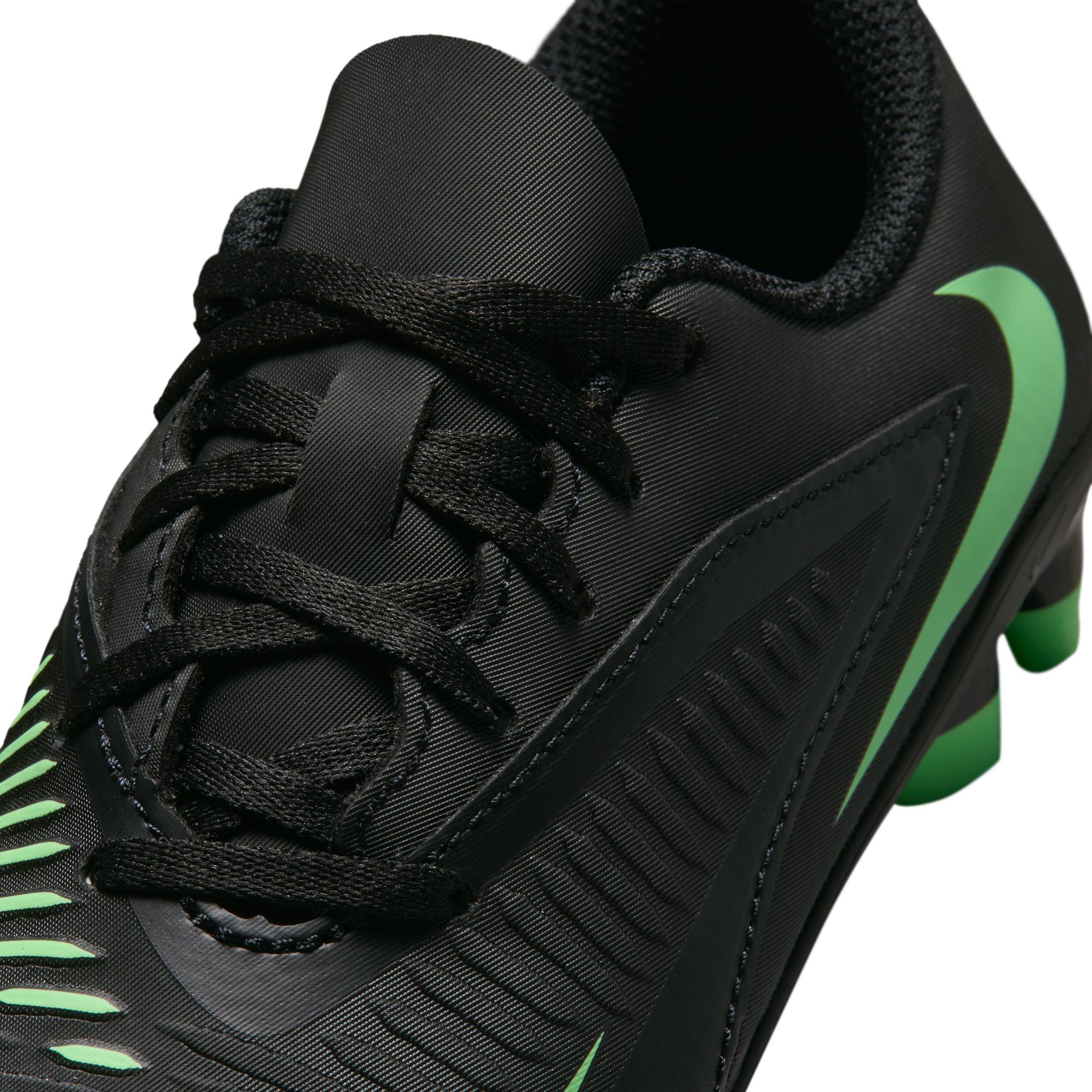 Nike Phantom 6 Low Club MG "Black/Black/Illusion Green" Preschool Kids' Soccer Cleat - BLACK/BLACK/GREEN Thumbnail View 8