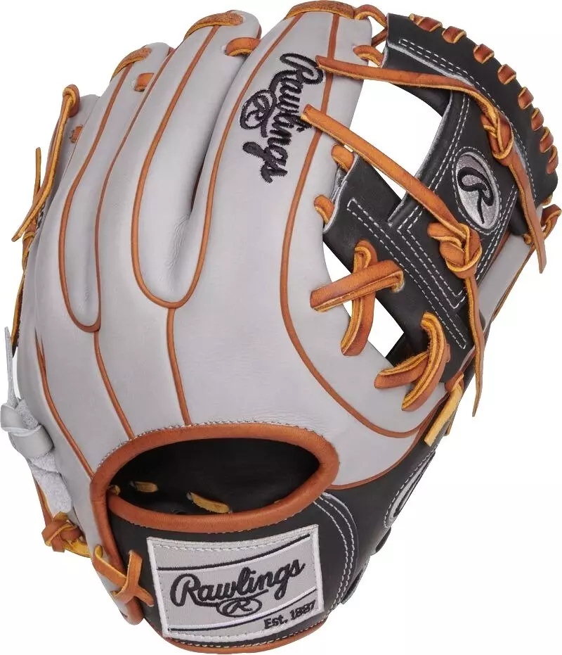 Rawlings Heart of the Hide 11.5" ContoUR Fit Infield Baseball Glove LHT - BLACK