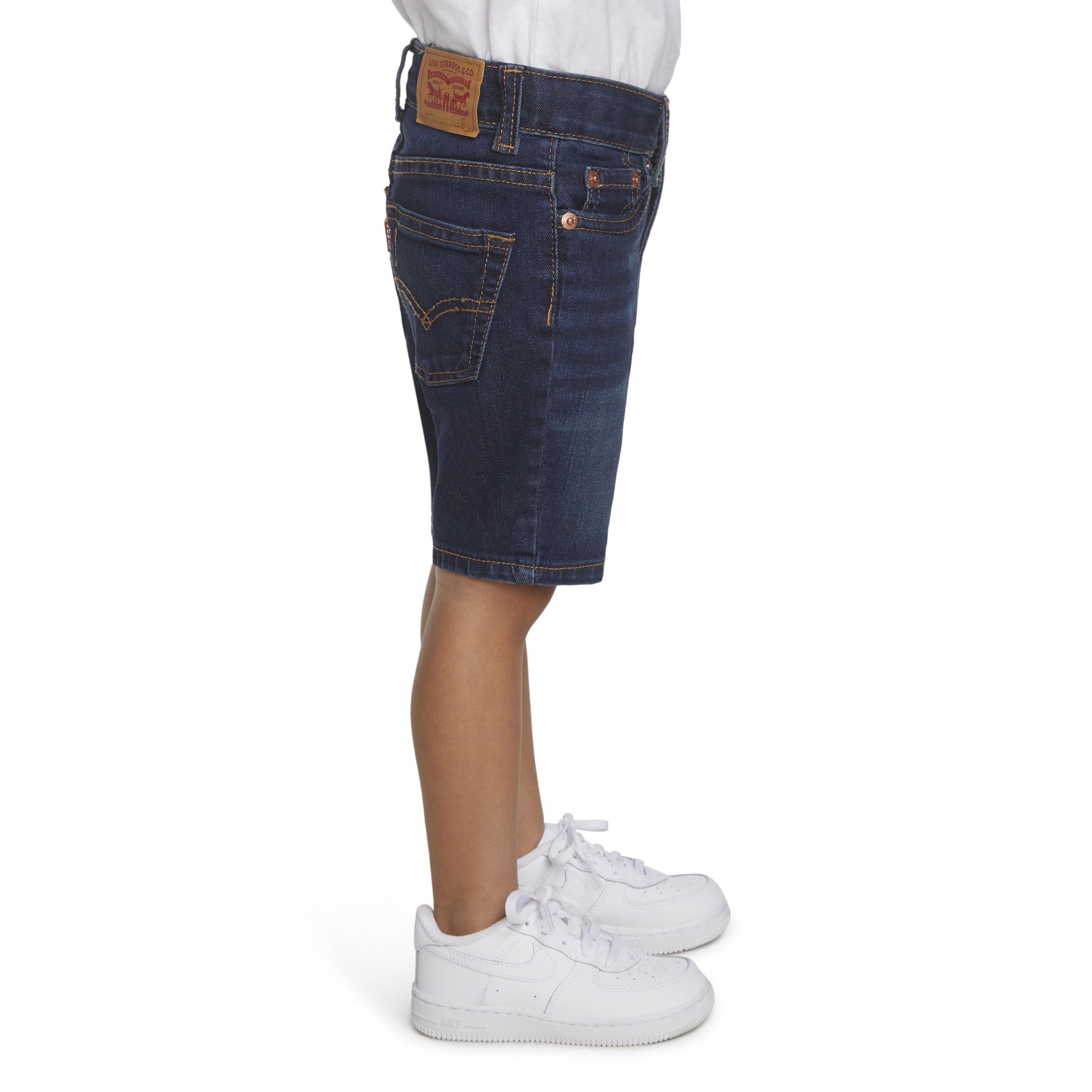 Levi's Toddler Boys' Performance 511 Slim Fit Medium Wash Highlands Denim Shorts - BLUE Thumbnail View 2