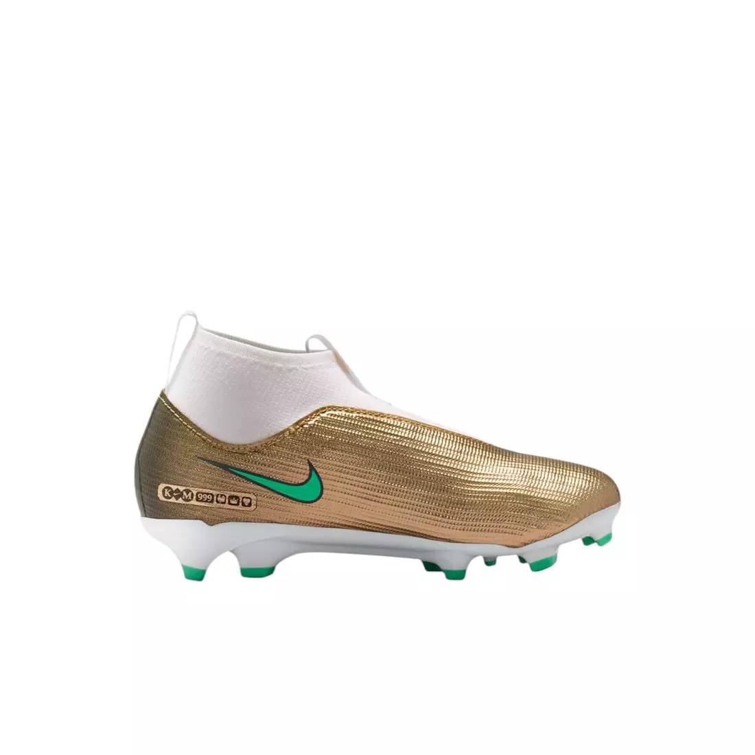 Nike Mercurial Superfly 11 Academy MG "Metallic Gold/Green Glow" Preschool Kids' Soccer Cleat - GOLD/GREEN