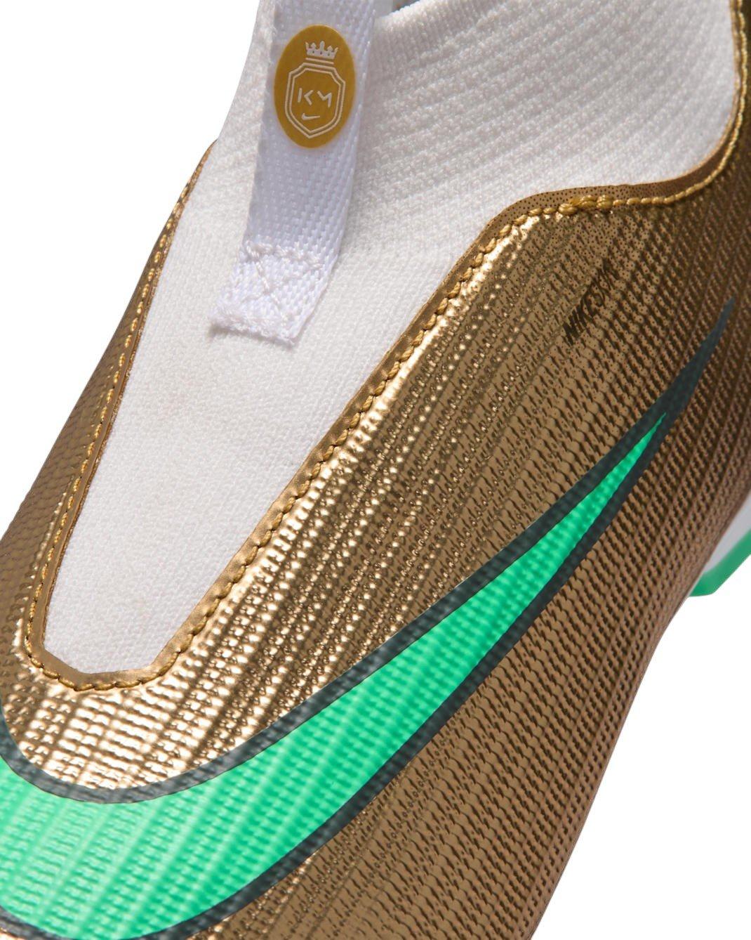 Nike Mercurial Superfly 11 Academy MG "Metallic Gold/Green Glow" Preschool Kids' Soccer Cleat - GOLD/GREEN