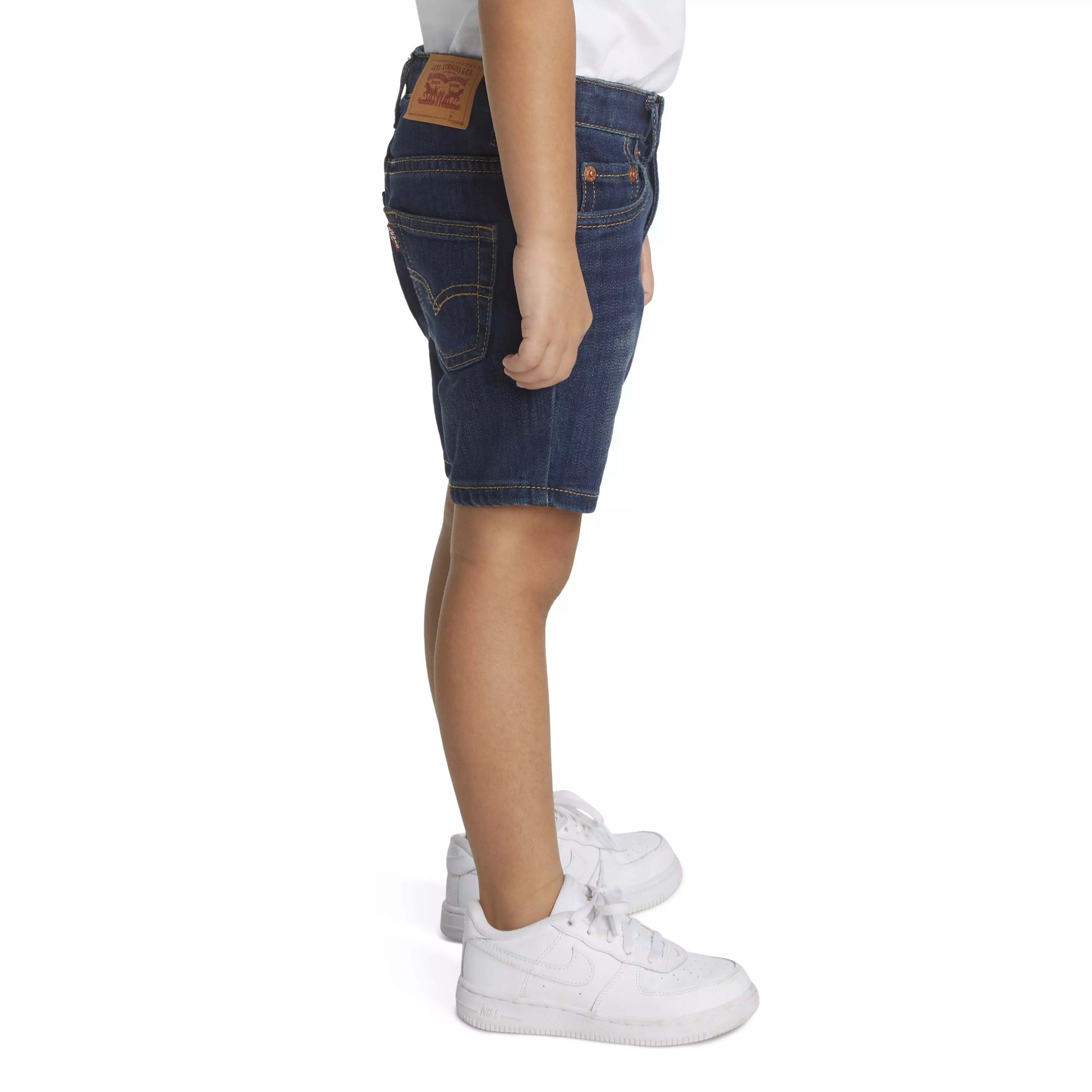 Levi's Performance 511 Slim Fit Medium Wash Toddler Boys' Blown Away Denim Shorts - BLUE