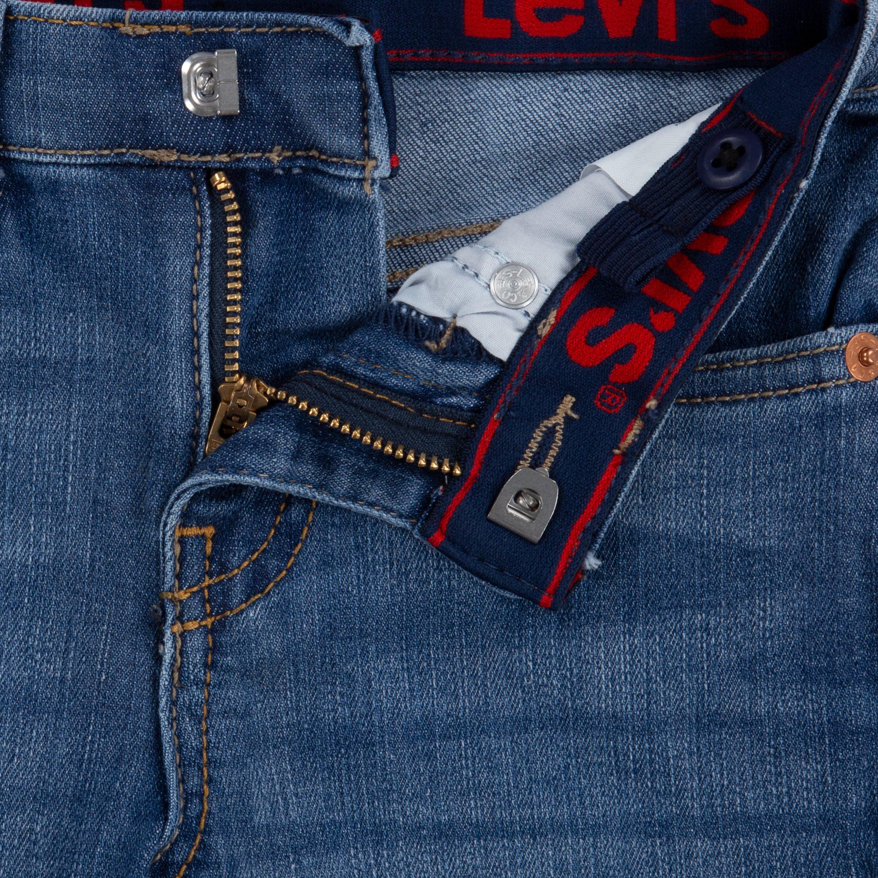 Levi's Performance 511 Slim Fit Medium Wash Toddler Boys' Blown Away Denim Shorts - BLUE Thumbnail View 5