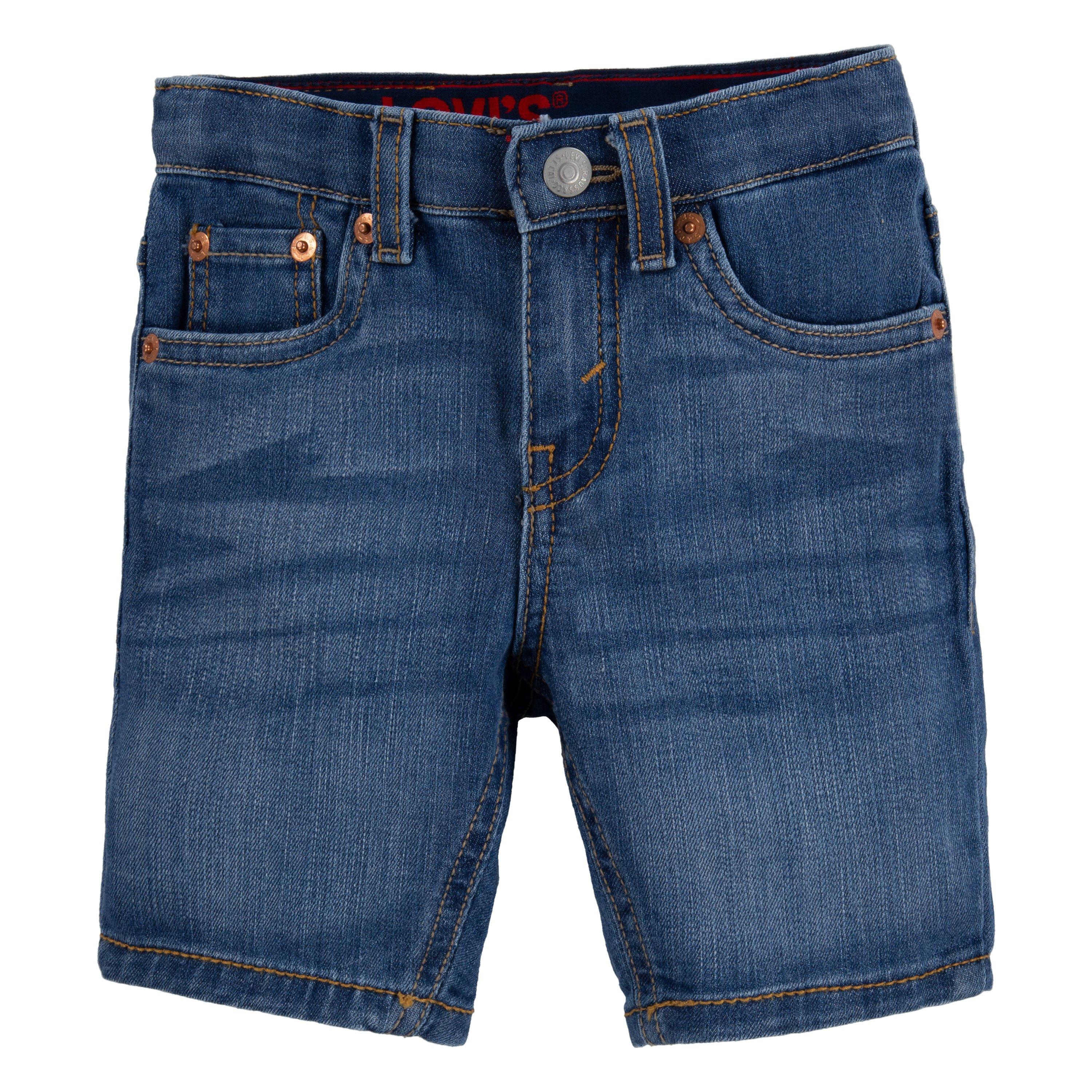 Levi's Performance 511 Slim Fit Medium Wash Toddler Boys' Blown Away Denim Shorts - BLUE Thumbnail View 7