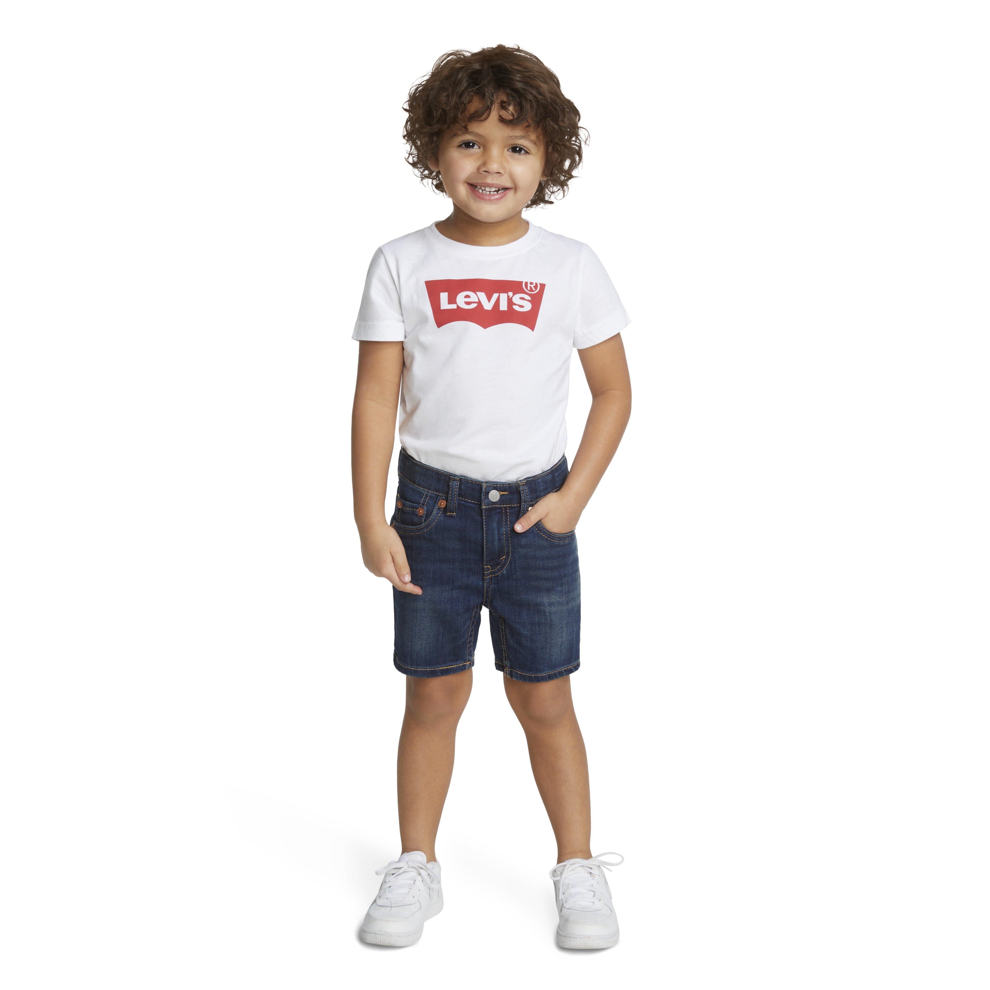 Levi's Performance 511 Slim Fit Medium Wash Toddler Boys' Blown Away Denim Shorts - BLUE Thumbnail View 9