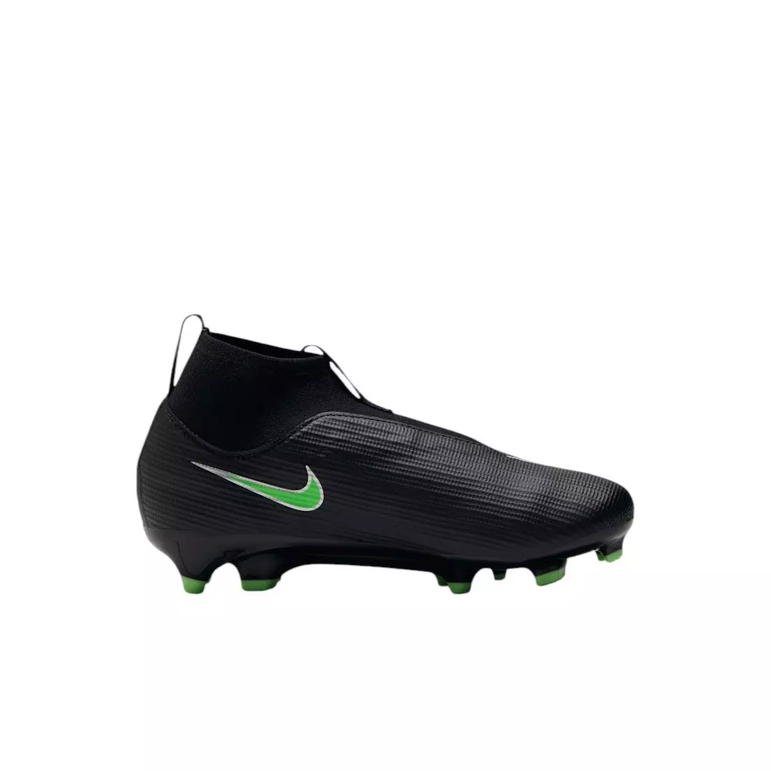Nike Mercurial Superfly 11 Academy MG "Black/Black/Illusion Green" Preschool Kids' Soccer Cleat - BLACK/BLACK/GREEN