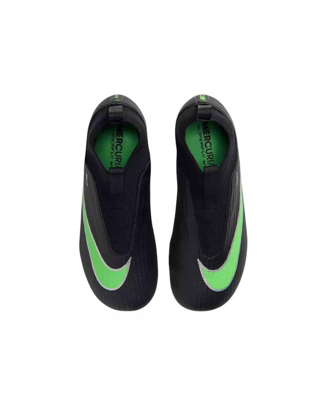 Nike Mercurial Superfly 11 Academy MG "Black/Black/Illusion Green" Preschool Kids' Soccer Cleat - BLACK/BLACK/GREEN