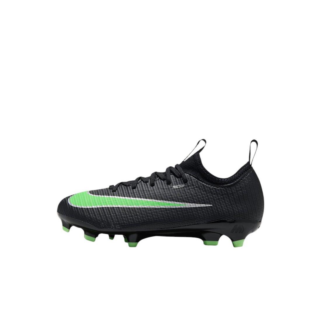 Nike Mercurial Vapor 17 Academy MG "Black/Black/Illusion Green" Preschool Kids' Soccer Cleat - BLACK/BLACK/GREEN
