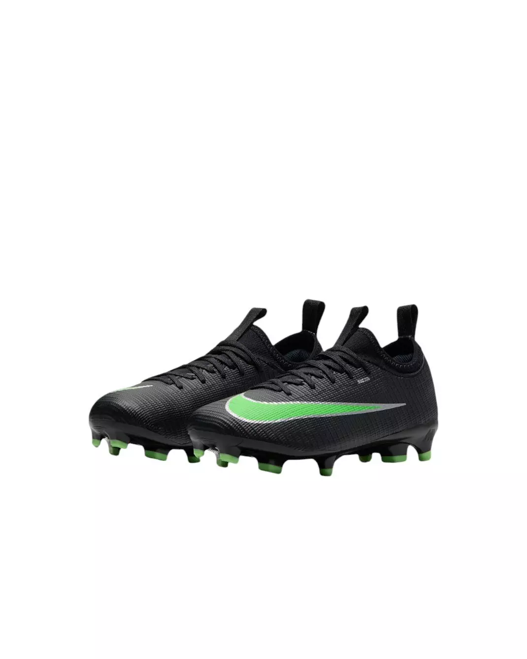 Nike Mercurial Vapor 17 Academy MG "Black/Black/Illusion Green" Preschool Kids' Soccer Cleat - BLACK/BLACK/GREEN