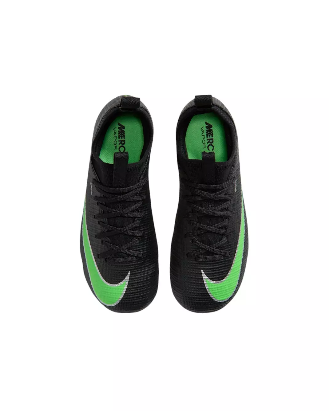 Nike Mercurial Vapor 17 Academy MG "Black/Black/Illusion Green" Preschool Kids' Soccer Cleat - BLACK/BLACK/GREEN