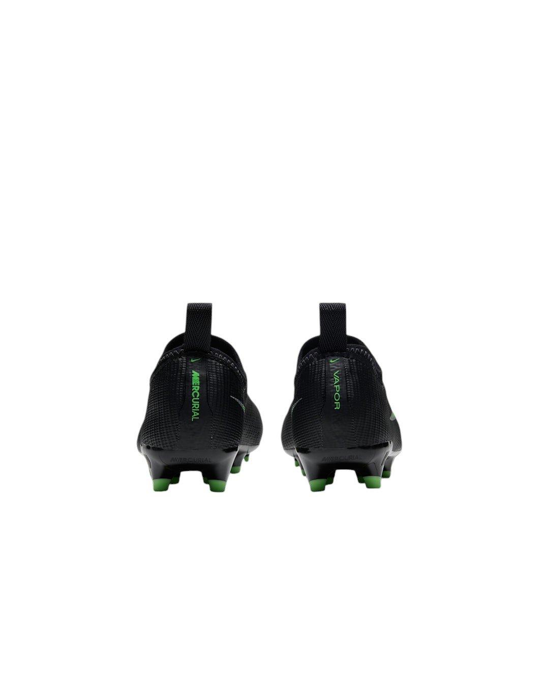Nike Mercurial Vapor 17 Academy MG "Black/Black/Illusion Green" Preschool Kids' Soccer Cleat - BLACK/BLACK/GREEN