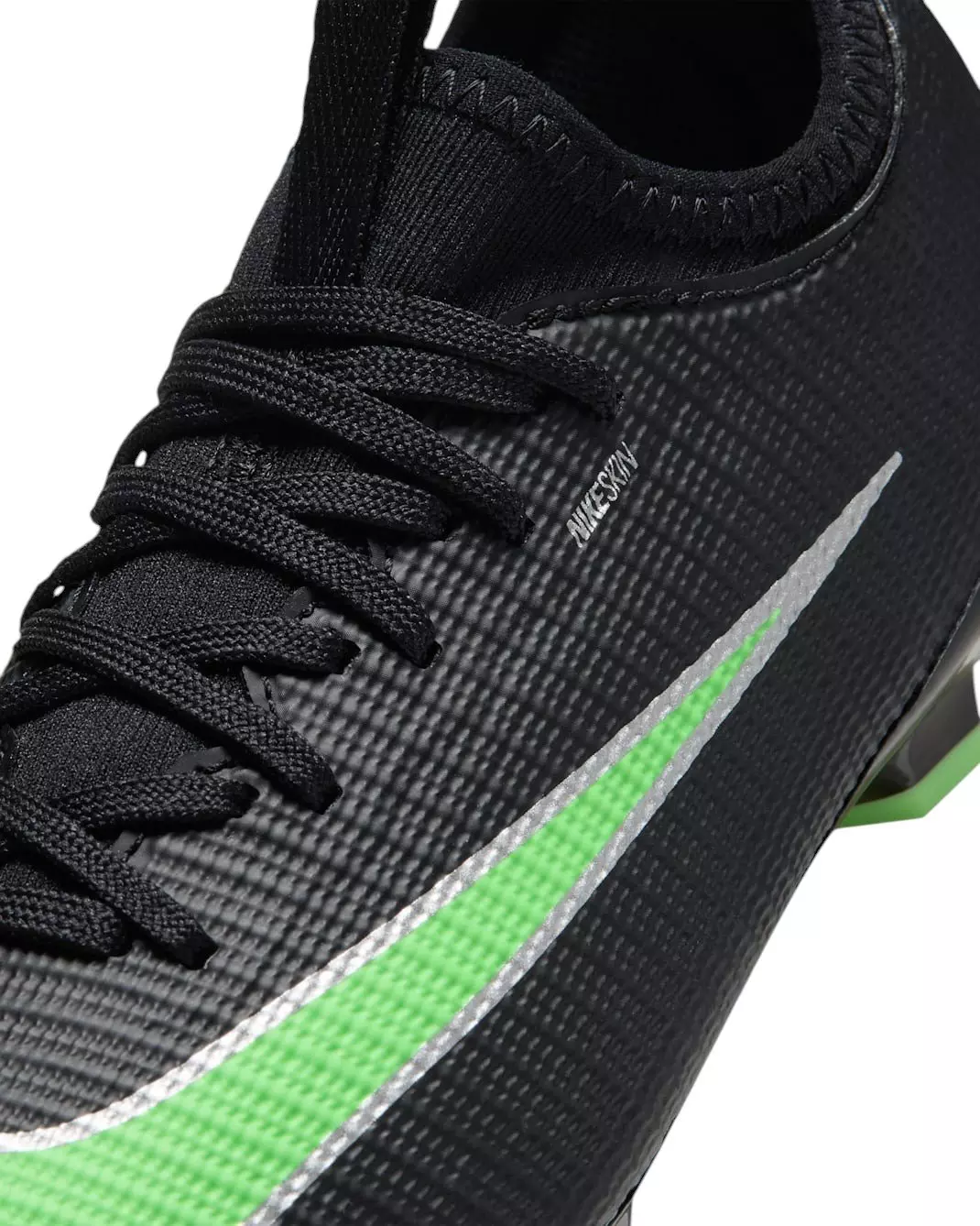 Nike Mercurial Vapor 17 Academy MG "Black/Black/Illusion Green" Preschool Kids' Soccer Cleat - BLACK/BLACK/GREEN