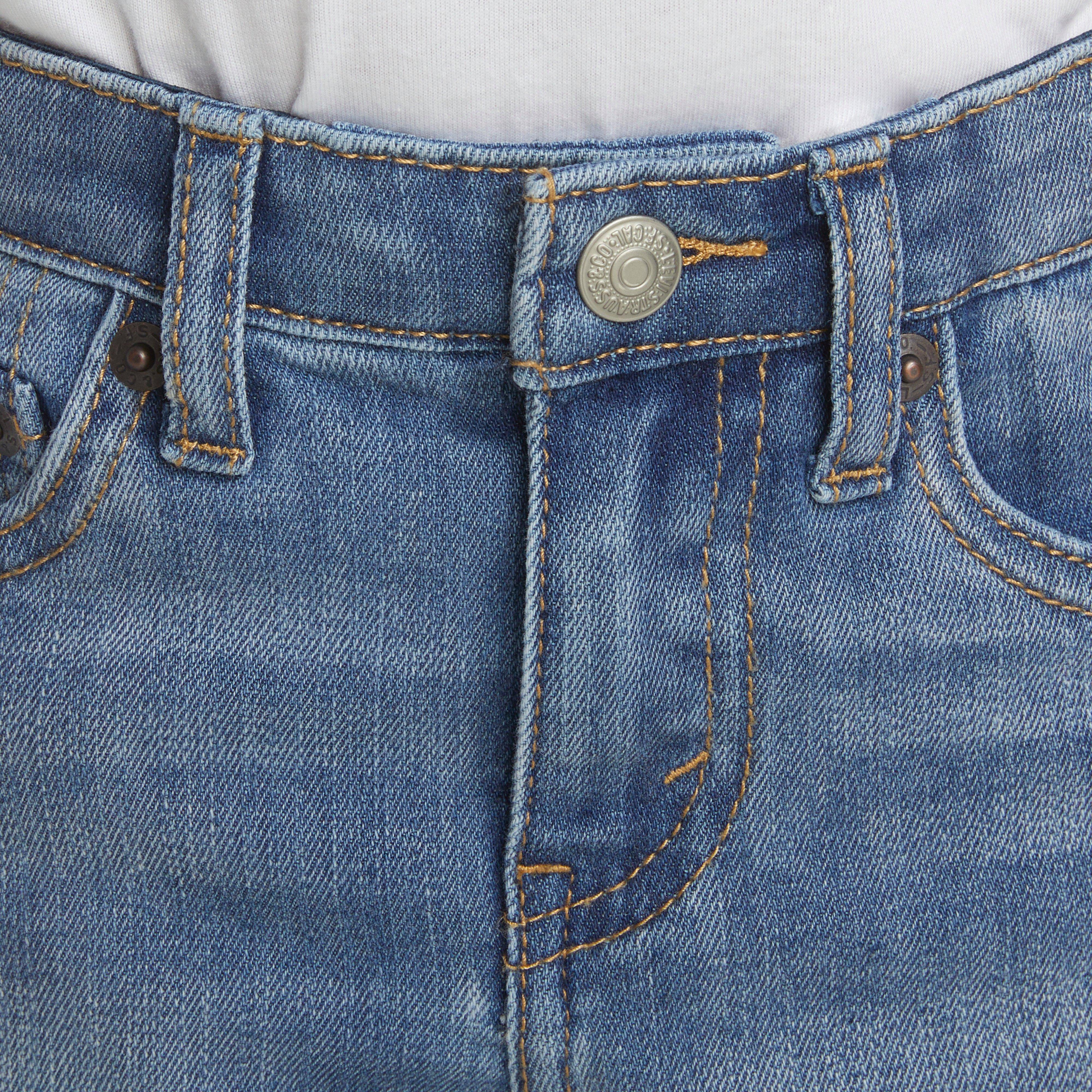Levi's Toddler Boys' Performance 511 Slim Fit Lt Wash Lt Blue Denim Shorts - LT BLUE Thumbnail View 4