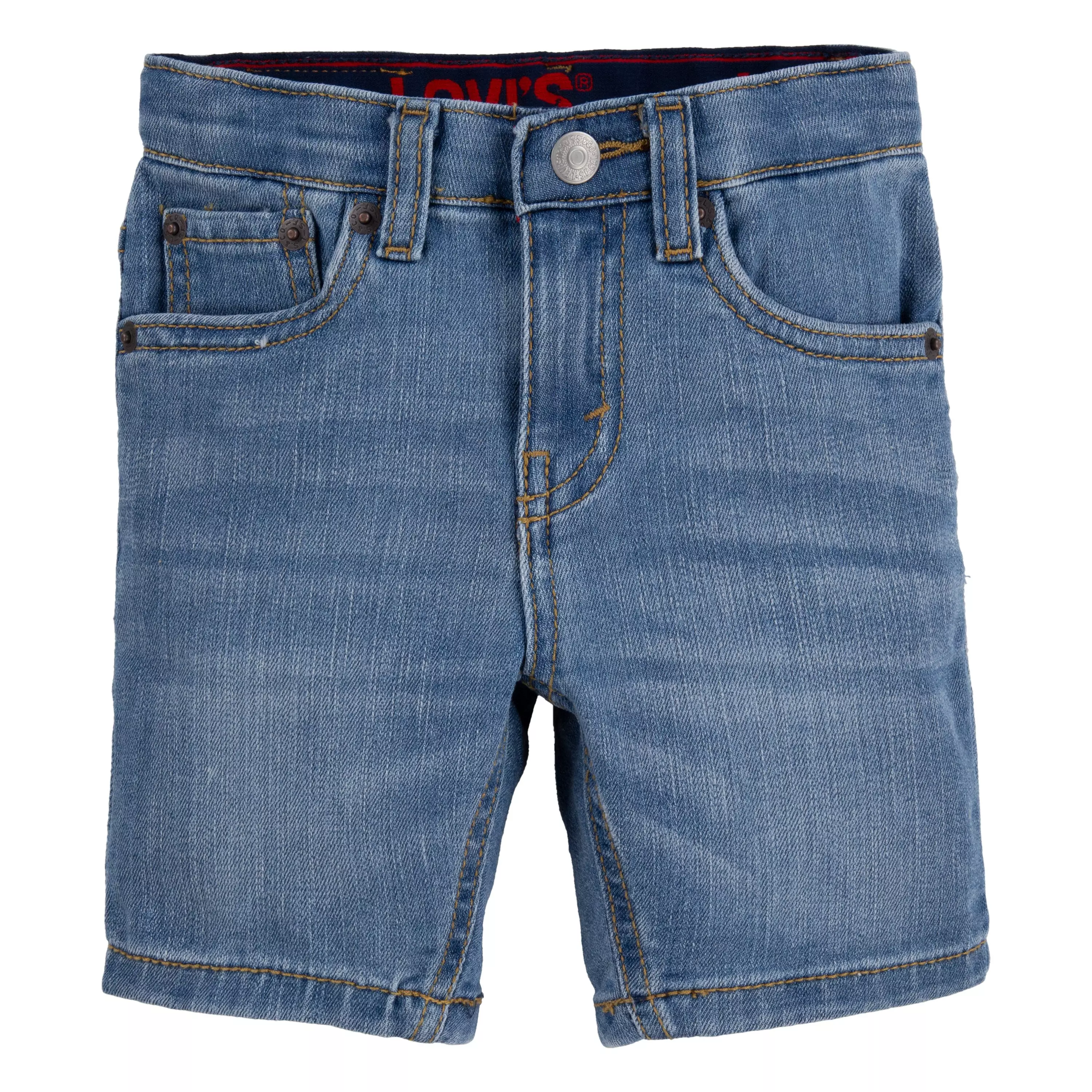 Levi's Toddler Boys' Performance 511 Slim Fit Lt Wash Lt Blue Denim Shorts - LT BLUE