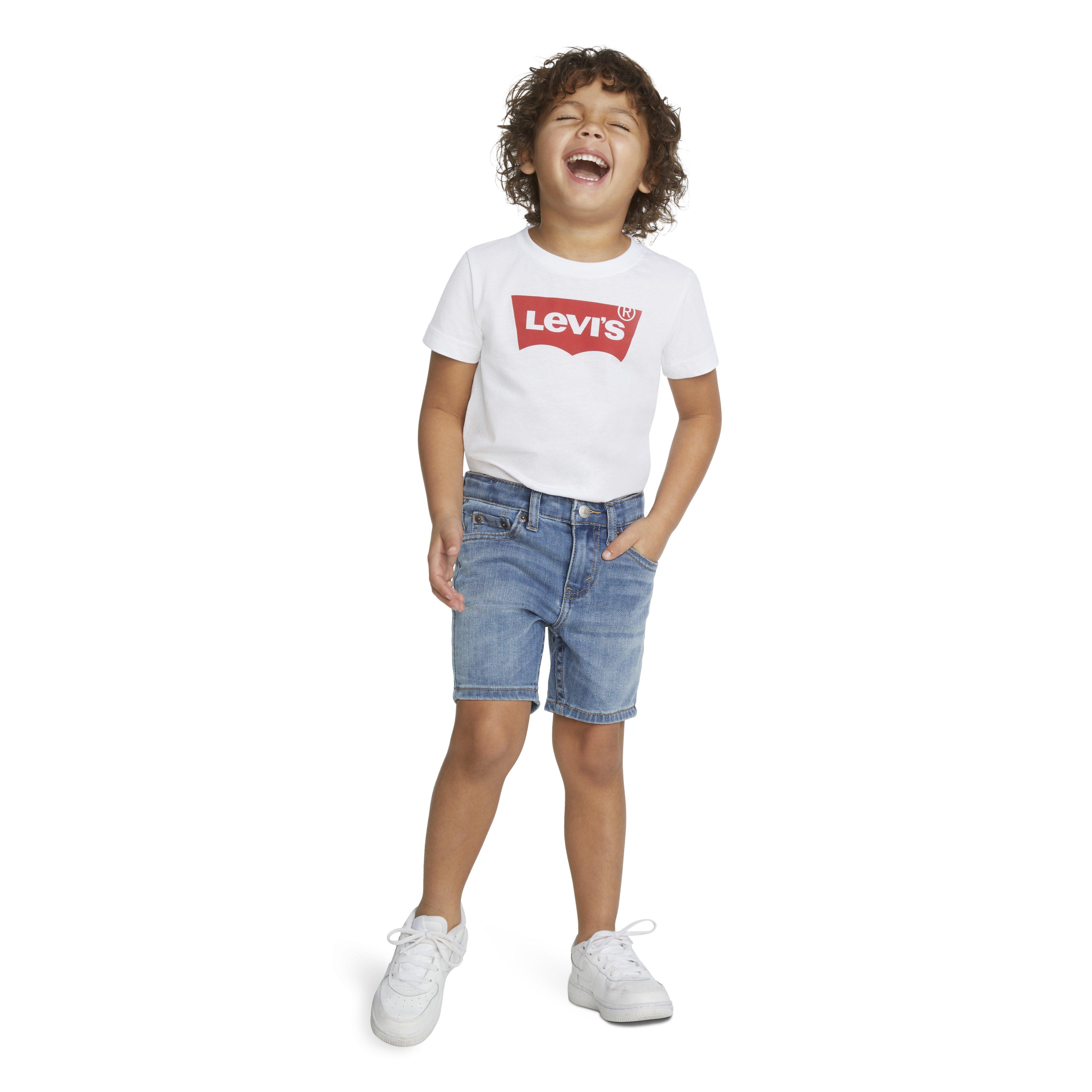 Levi's Toddler Boys' Performance 511 Slim Fit Lt Wash Lt Blue Denim Shorts - LT BLUE Thumbnail View 10