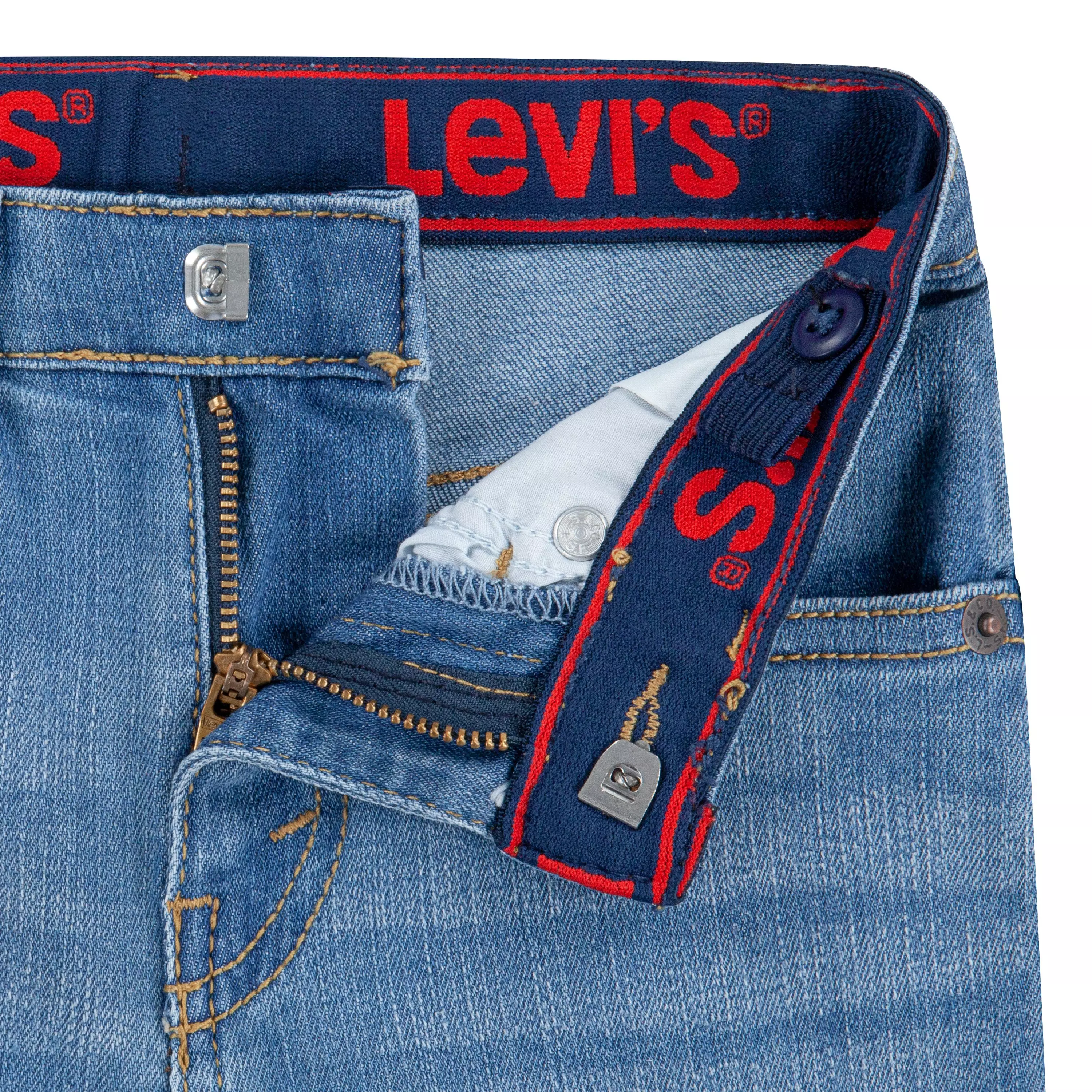 Levi's Little Boys' Performance 511 Slim Fit Lt Wash Lt Blue Denim Shorts - LT BLUE