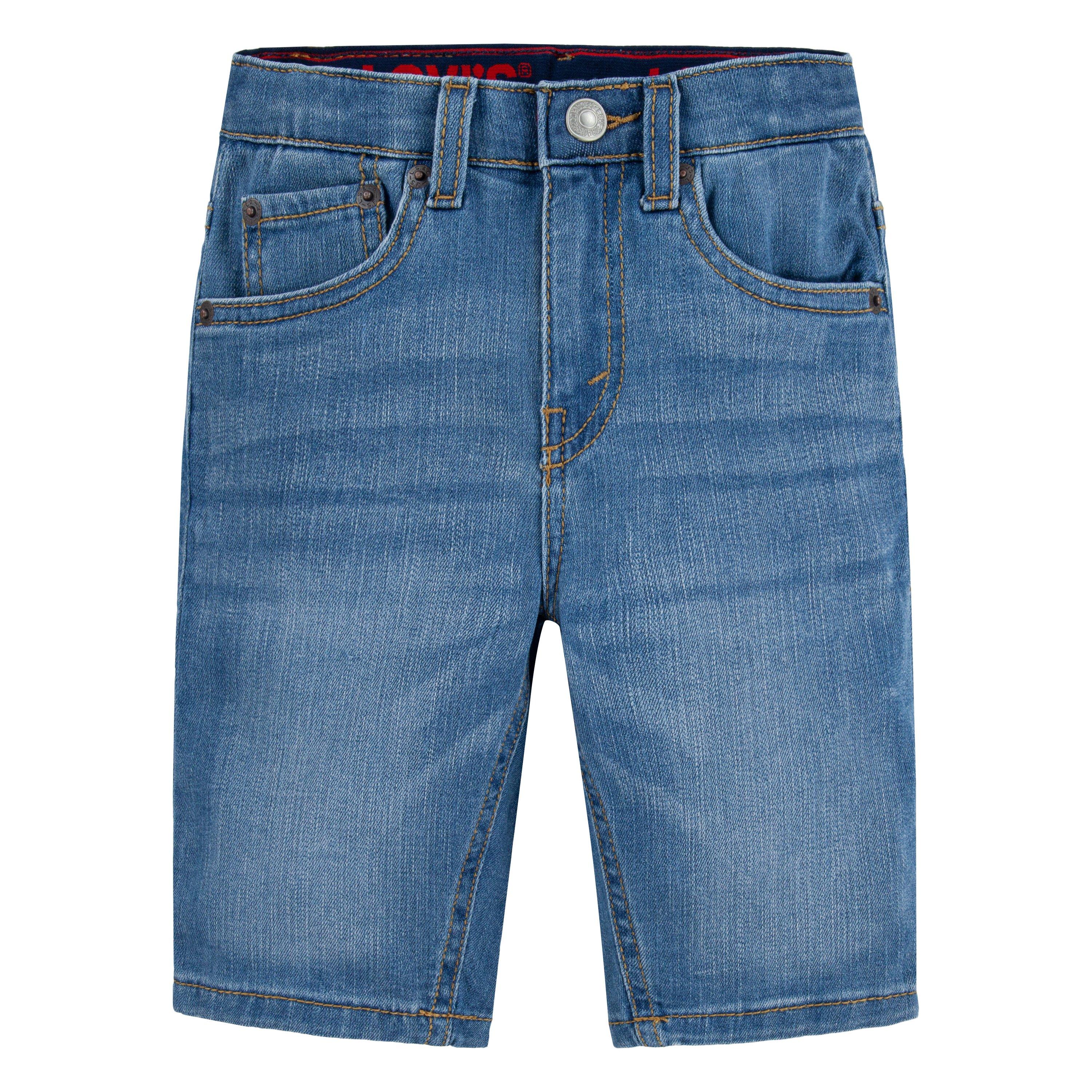 Levi's Little Boys' Performance 511 Slim Fit Lt Wash Lt Blue Denim Shorts - LT BLUE Thumbnail View 7
