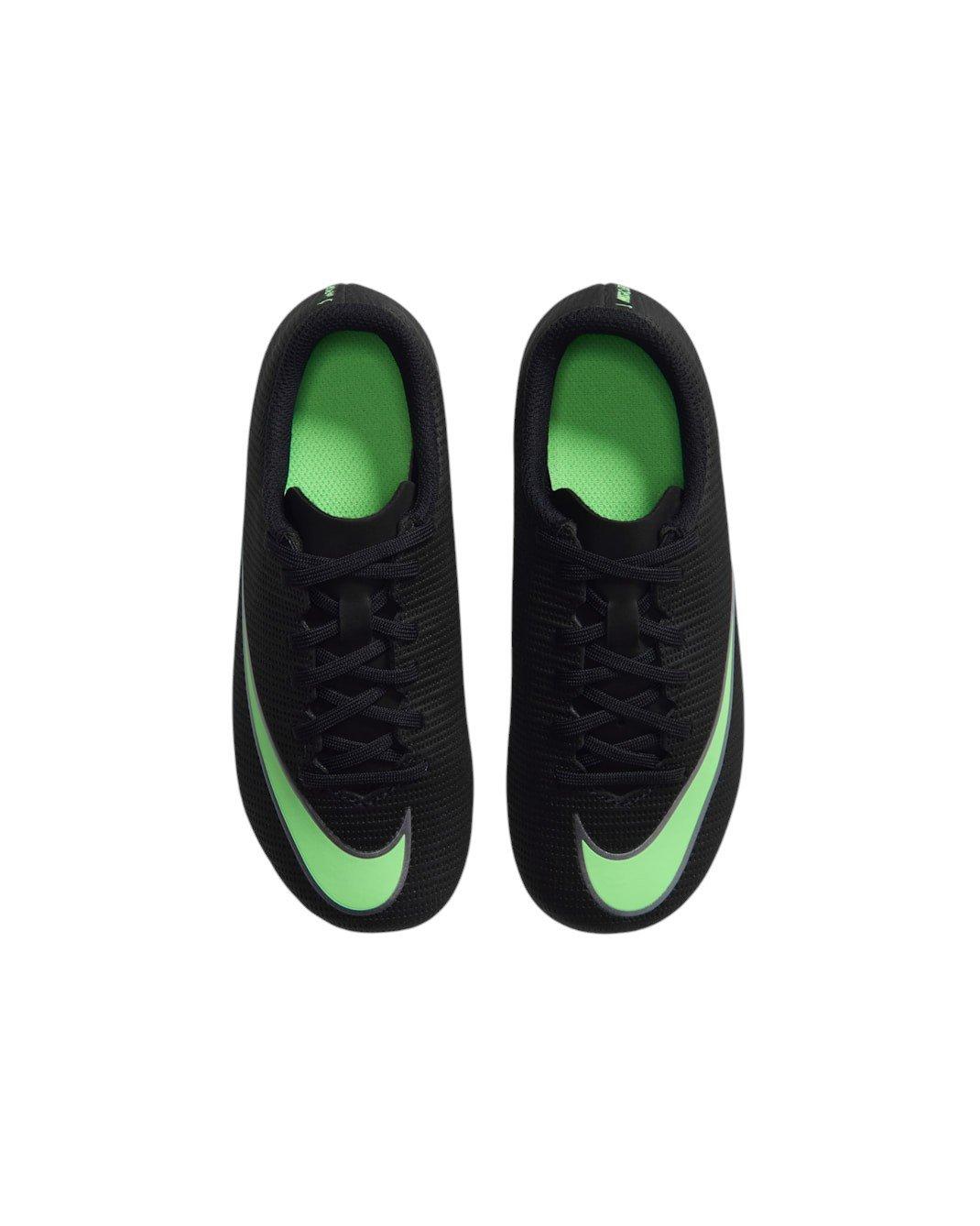 Nike Mercurial Vapor 17 Club MG "Black/Black/Illusion Green" Preschool Kids' Soccer Cleat - BLACK/BLACK/GREEN