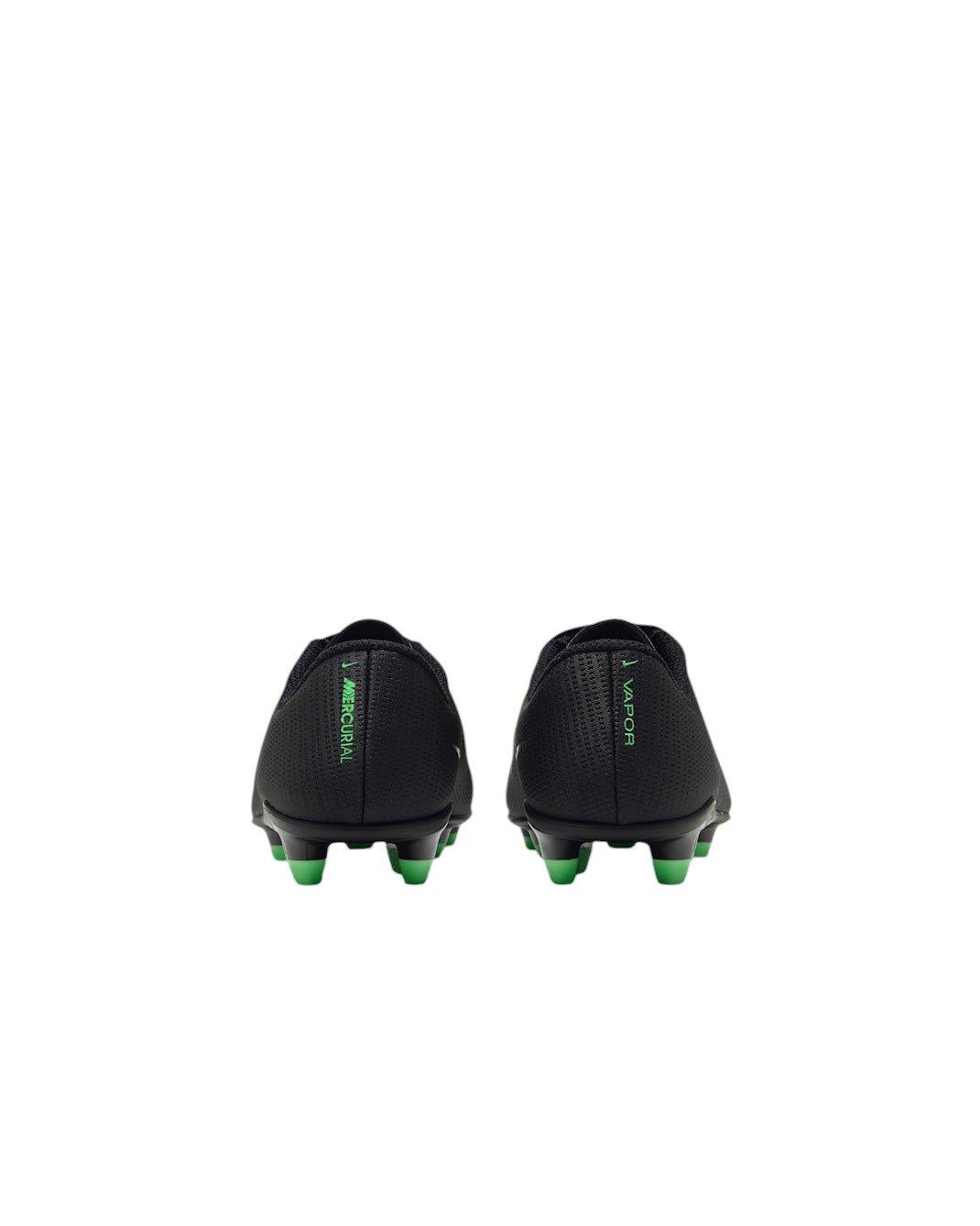 Nike Mercurial Vapor 17 Club MG "Black/Black/Illusion Green" Preschool Kids' Soccer Cleat - BLACK/BLACK/GREEN
