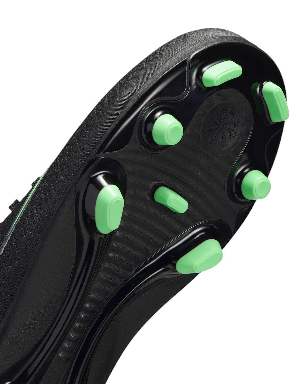 Nike Mercurial Vapor 17 Club MG "Black/Black/Illusion Green" Preschool Kids' Soccer Cleat - BLACK/BLACK/GREEN