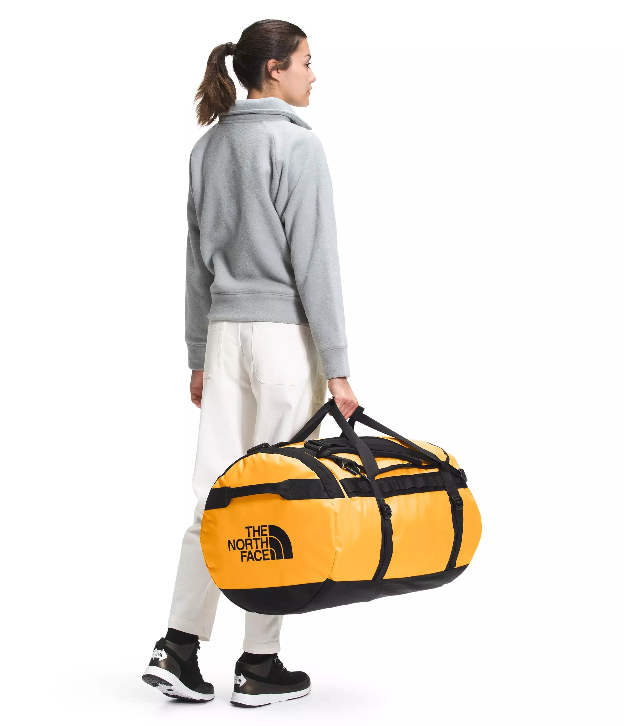 The North Face Base Camp Duffel L - Gold/Black - GOLD/BLACK