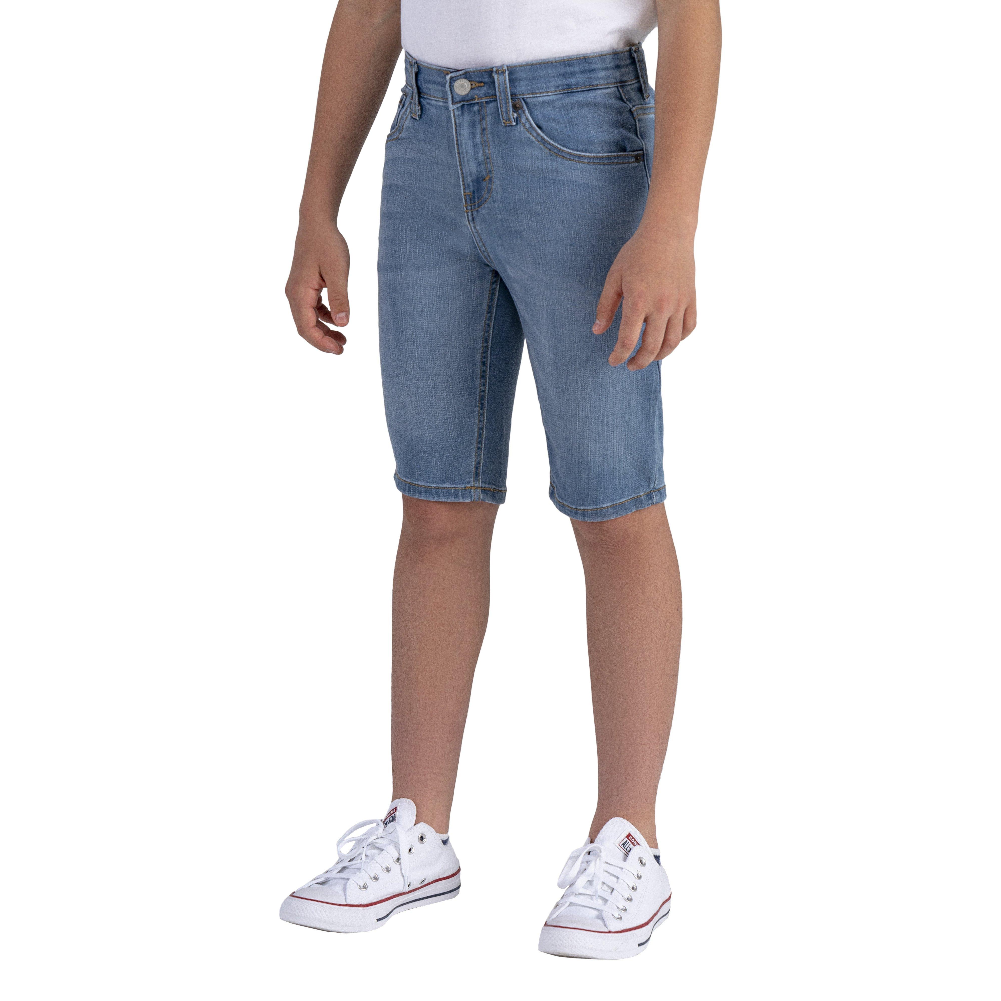 Levi's Big Boys' Performance 511 Slim Fit Lt Wash Lt Blue Denim Shorts - LT BLUE Thumbnail View 11