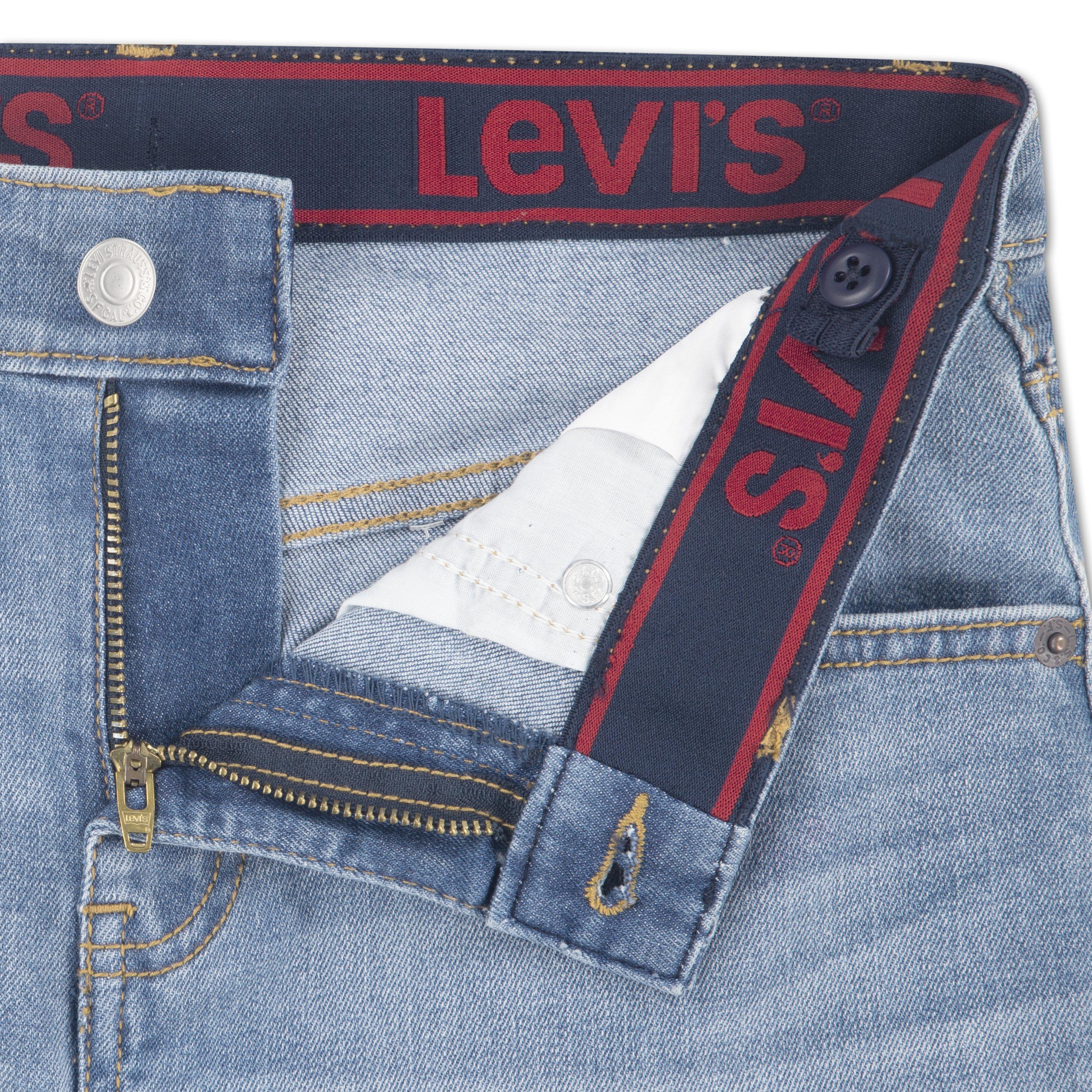 Levi's Big Boys' Performance 511 Slim Fit Lt Wash Lt Blue Denim Shorts - LT BLUE Thumbnail View 7