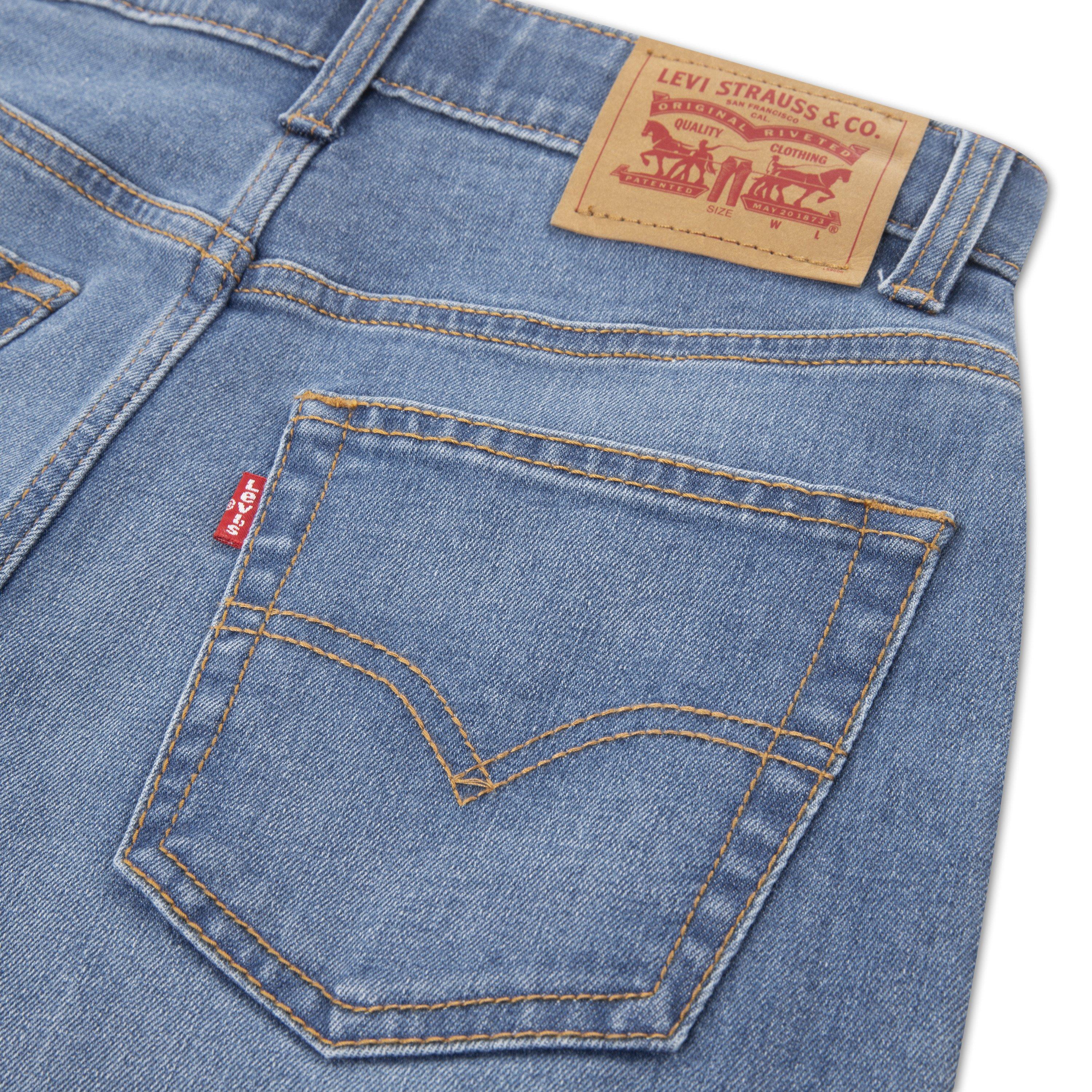 Levi's Big Boys' Performance 511 Slim Fit Lt Wash Lt Blue Denim Shorts - LT BLUE Thumbnail View 8