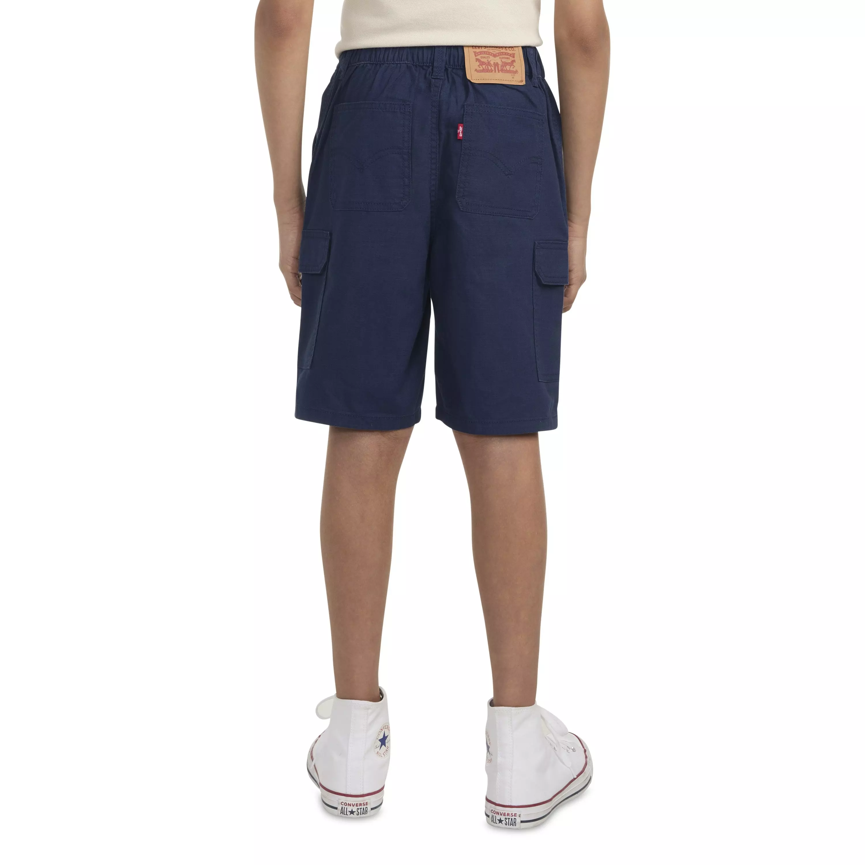 Levi's Big Boys' Cotton Cargo Shorts -Navy - NAVY