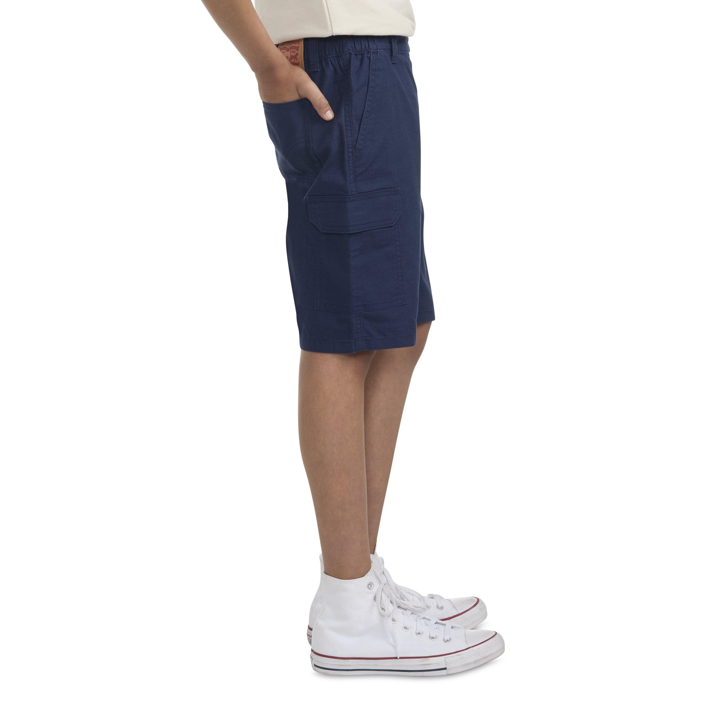 Levi's Big Boys' Cotton Cargo Shorts - Navy - NAVY Thumbnail View 3