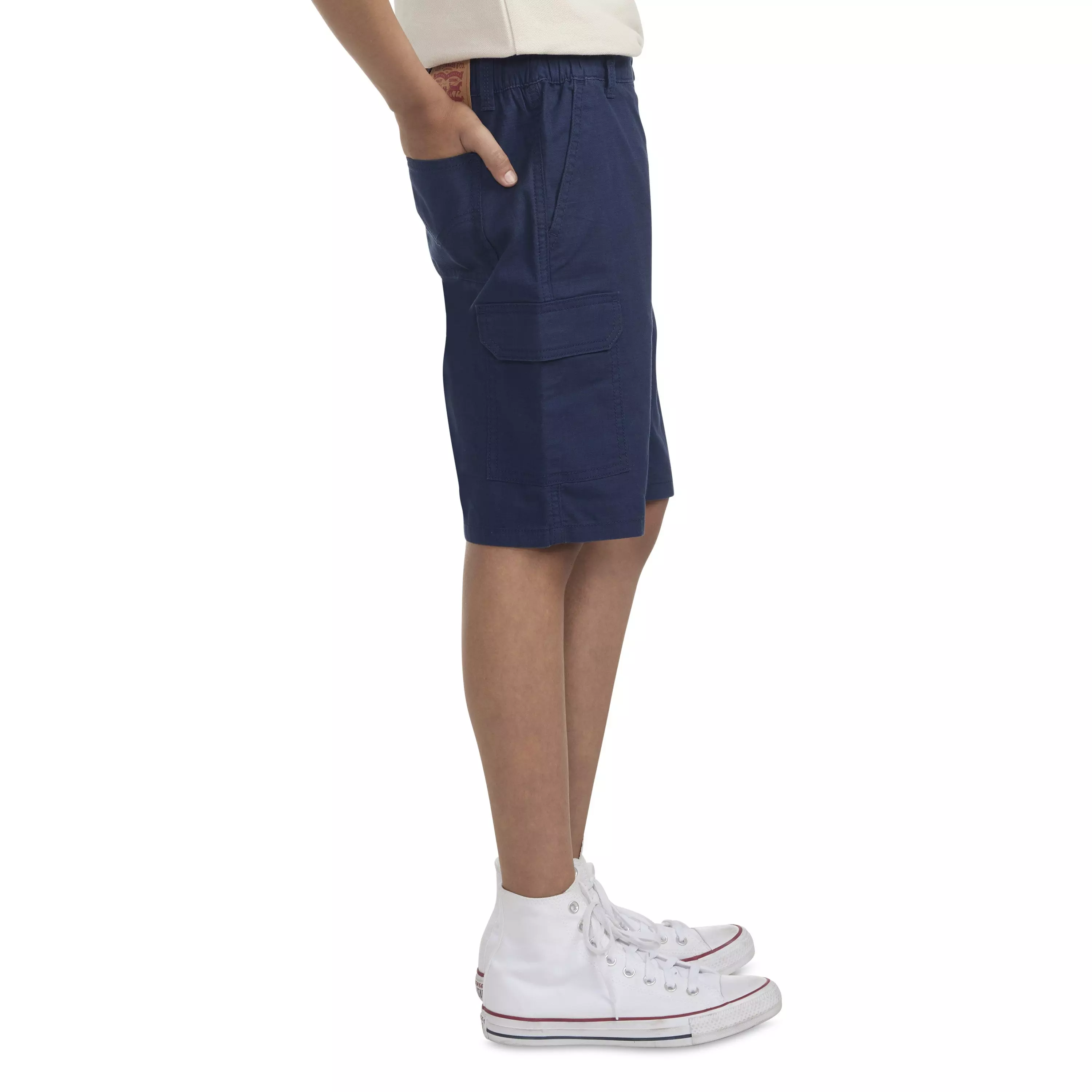 Levi's Big Boys' Cotton Cargo Shorts -Navy - NAVY