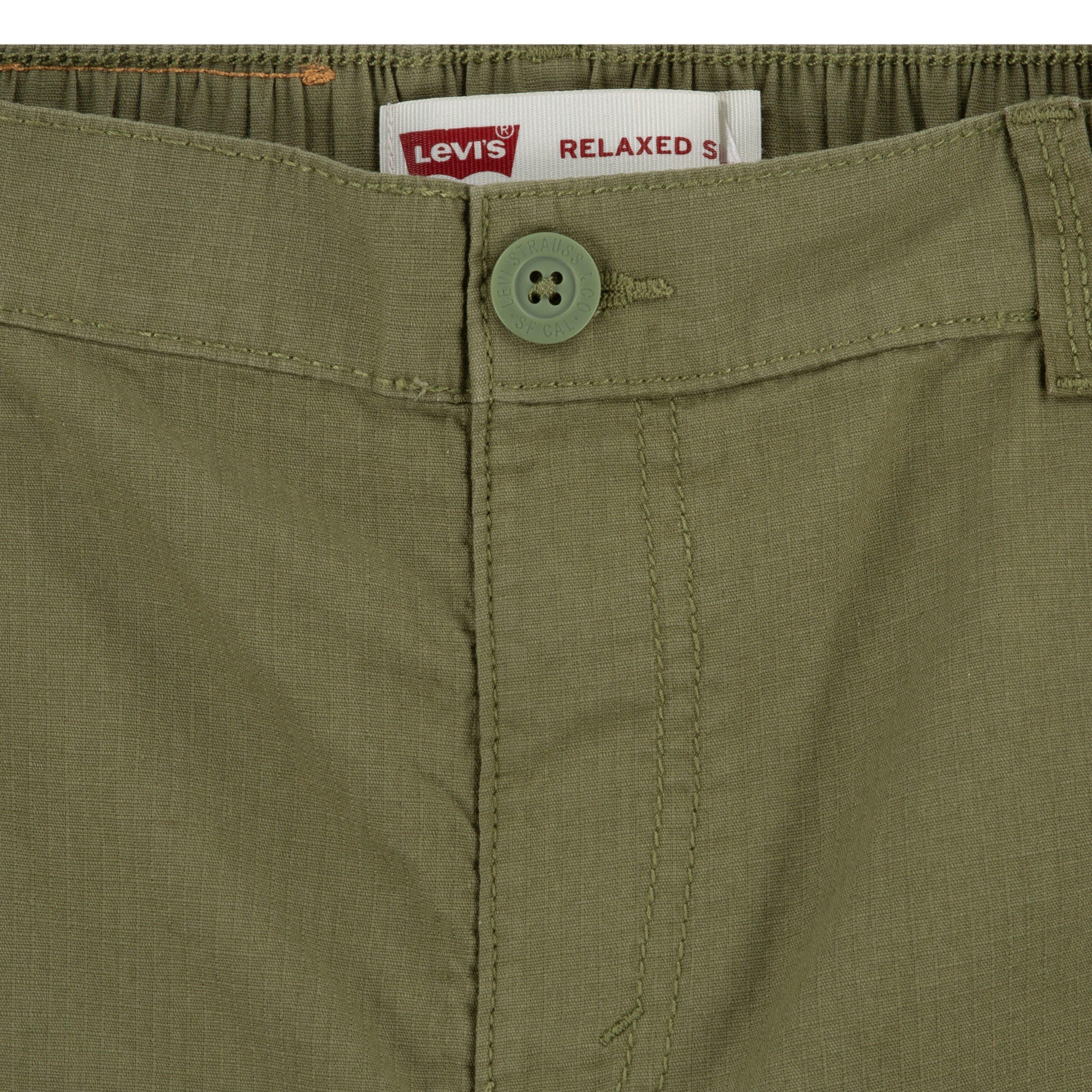 Levi's Cotton Cargo Big Boys' Olive Green Shorts